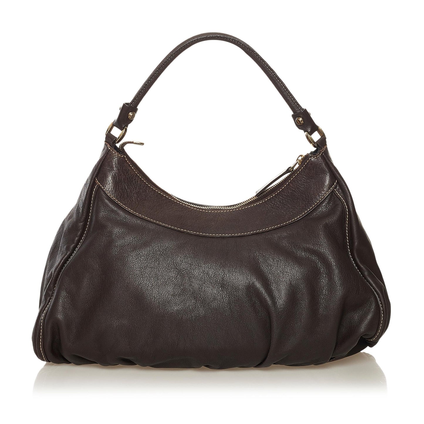 Gucci Abbey D-Ring Leather Shoulder Bag (SHG-34346)