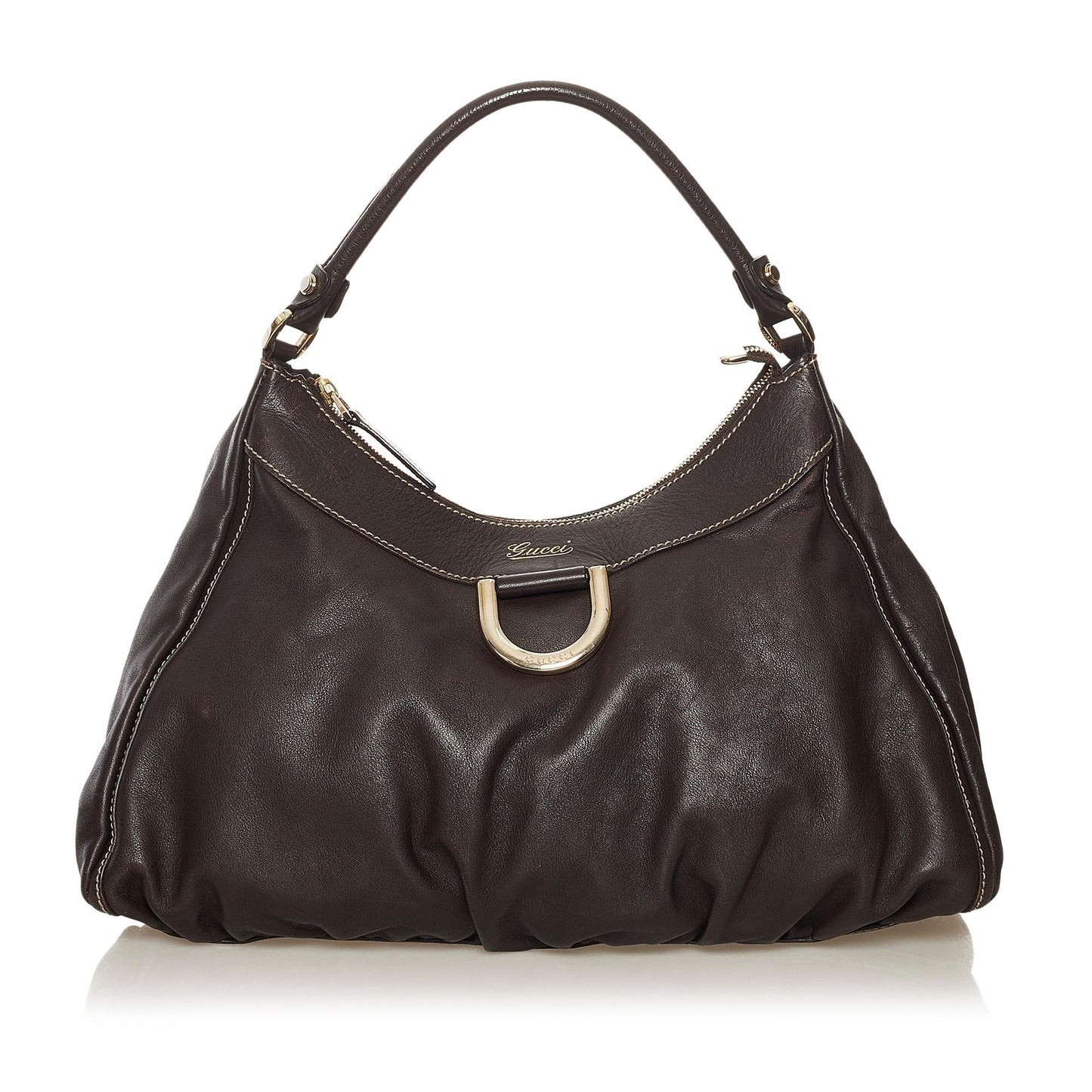 Gucci Abbey D-Ring Leather Shoulder Bag (SHG-34346)