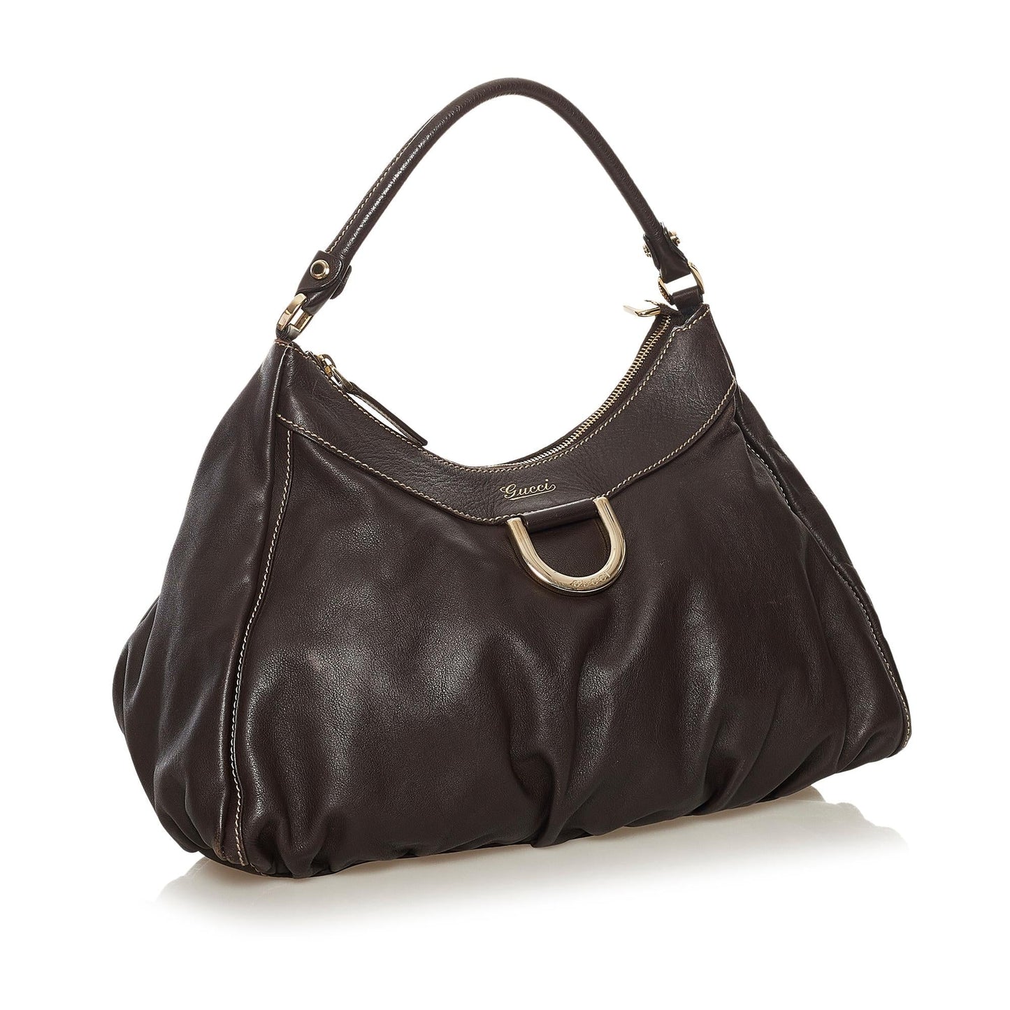 Gucci Abbey D-Ring Leather Shoulder Bag (SHG-34346)