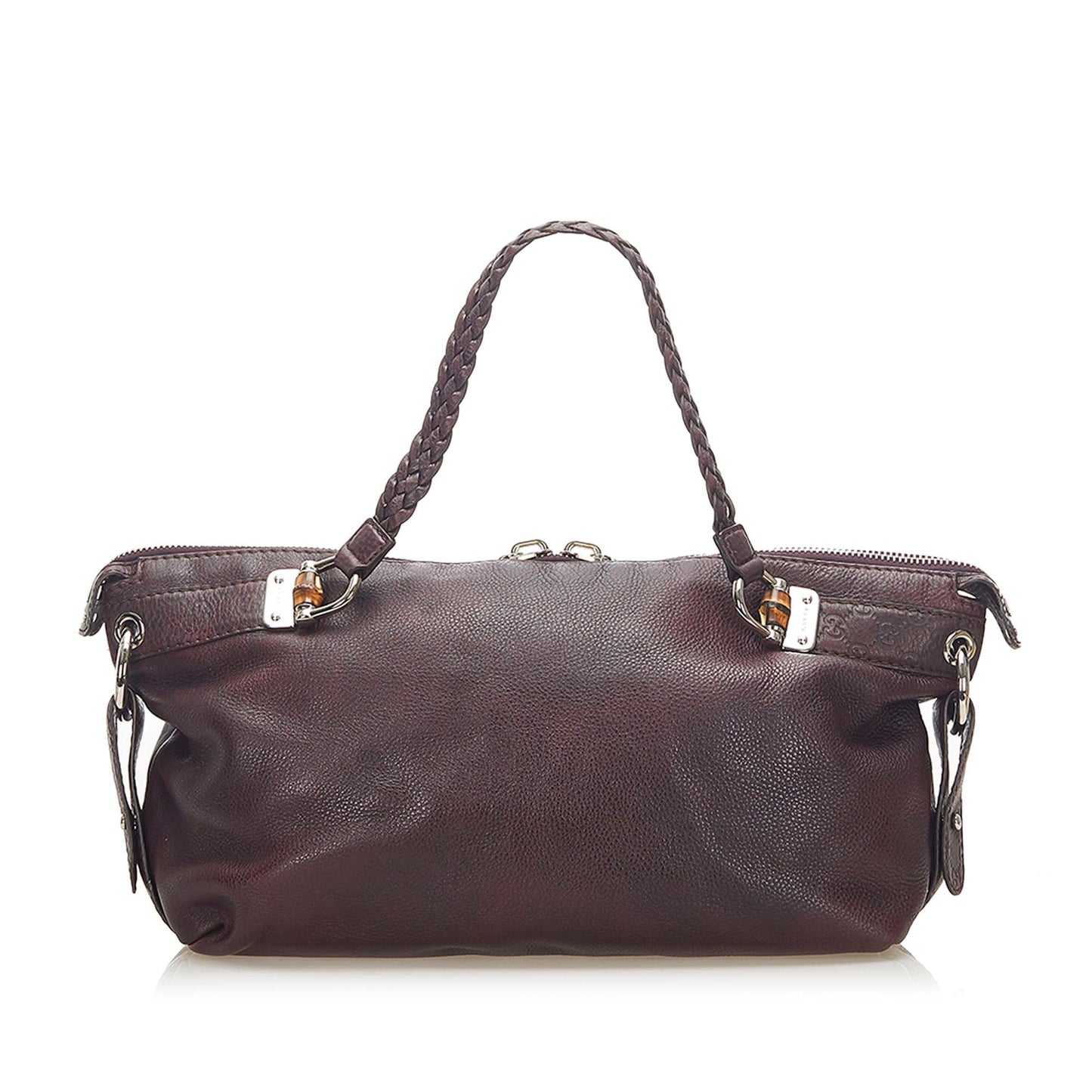 Gucci Bamboo Bar Leather Tote Bag (SHG-31697)