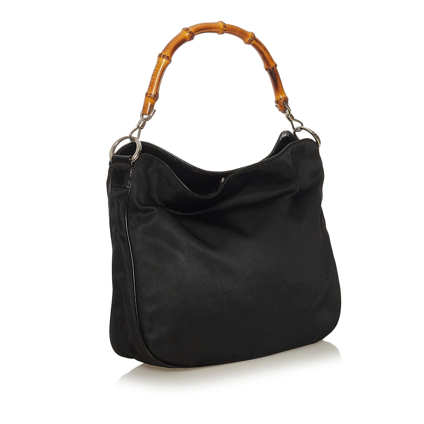 Gucci Bamboo Nylon Satchel (SHG-34978)