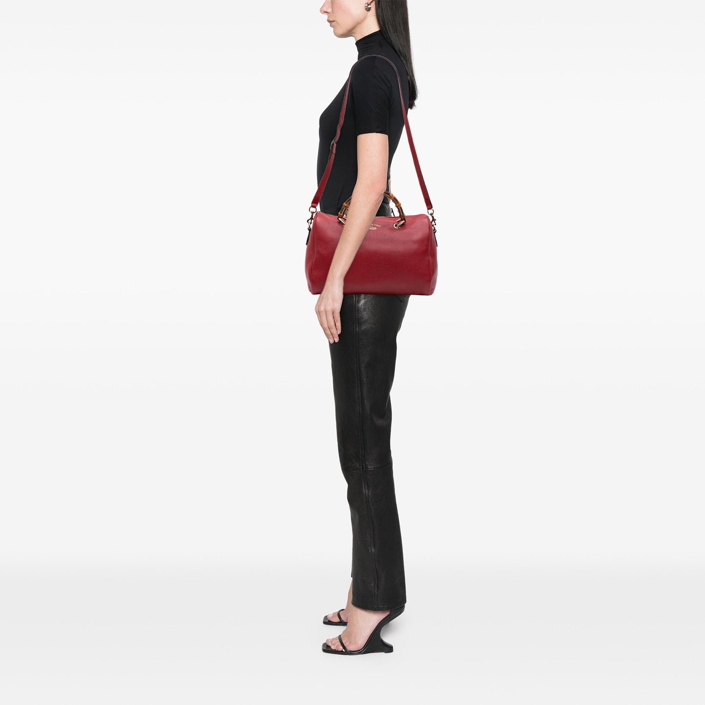 Gucci Calfskin Bamboo Shopper Boston
