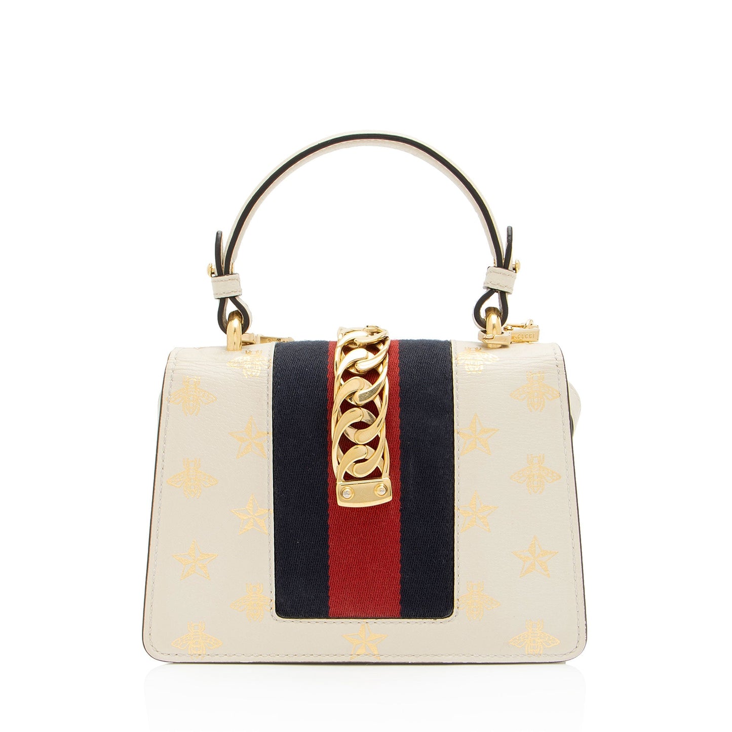 Gucci Calfskin Bee & Star Sylvie Mini Top Handle