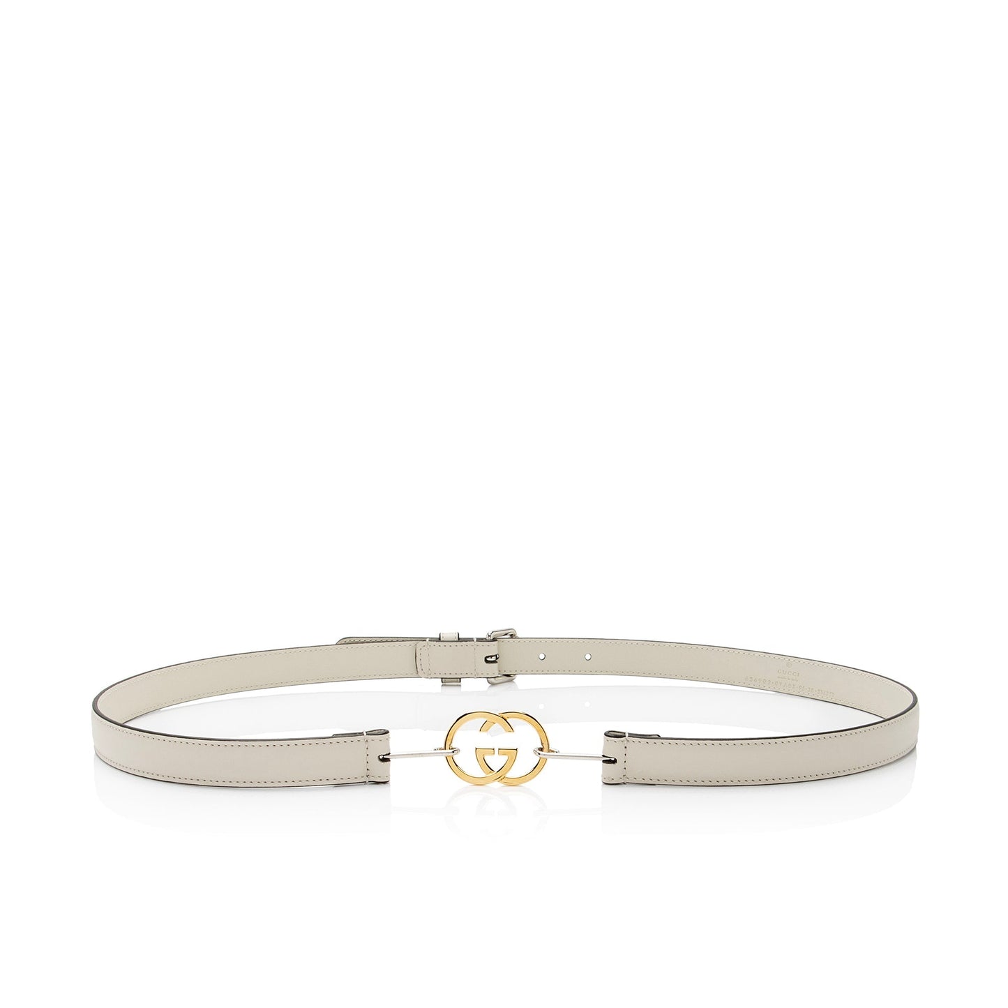 Gucci Calfskin Interlocking G Slim Belt - Size 38 / 95 (SHF-IbtT6F)
