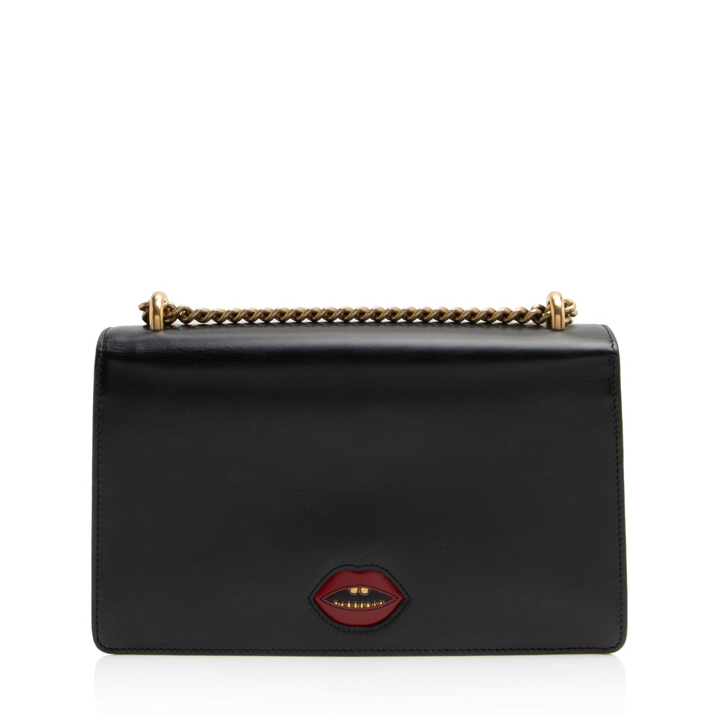 Gucci Calfskin Malaga Kid Heart GG Marmont Medium Flap Bag