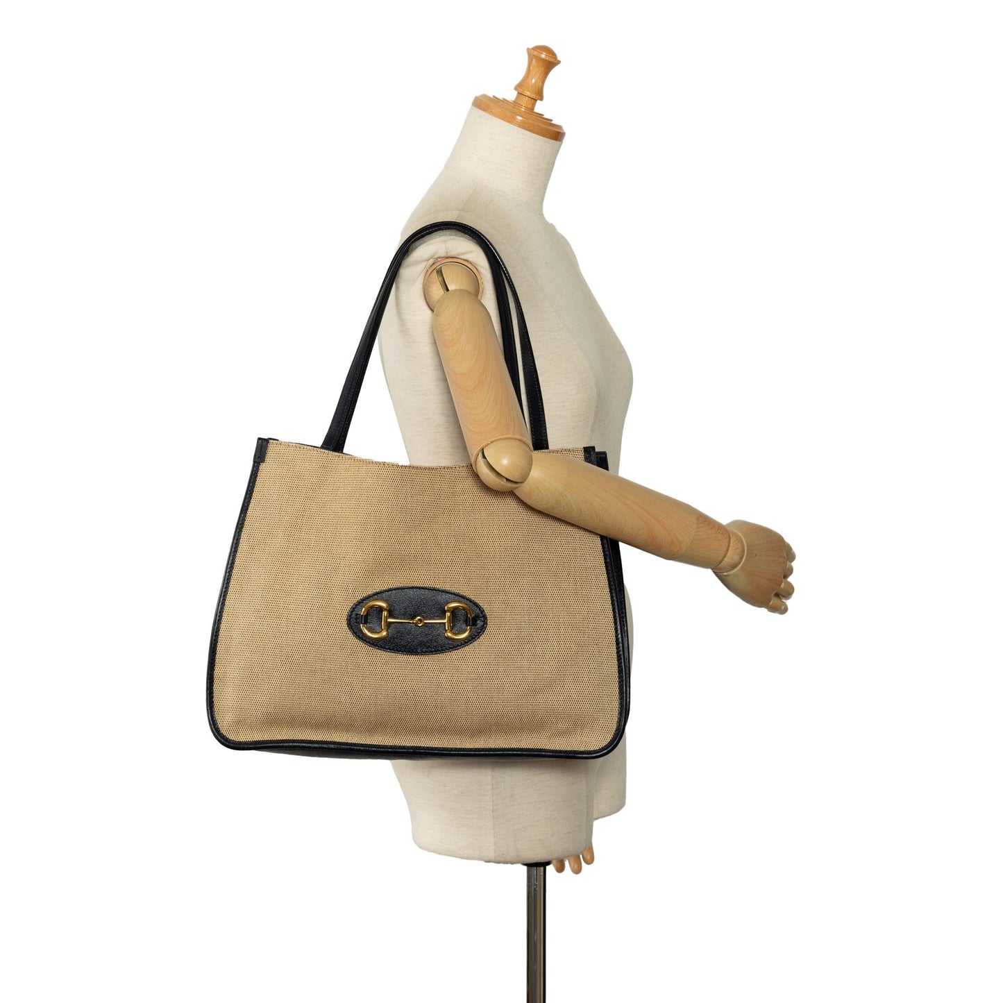 Gucci Canvas Horsebit 1955 Tote (SHG-ZX9D12)