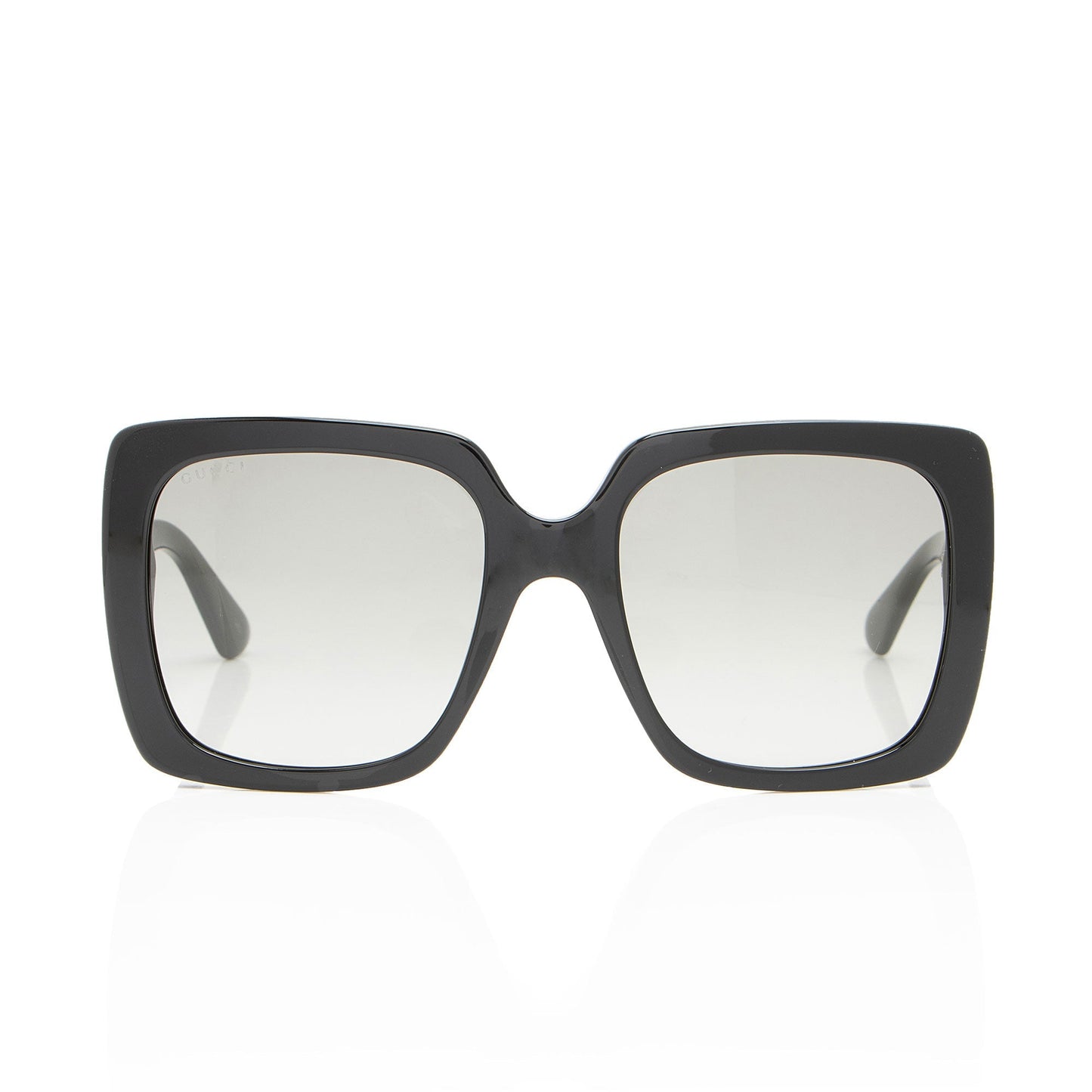 Gucci Crystal Logo Oversized Rectangular Sunglasses