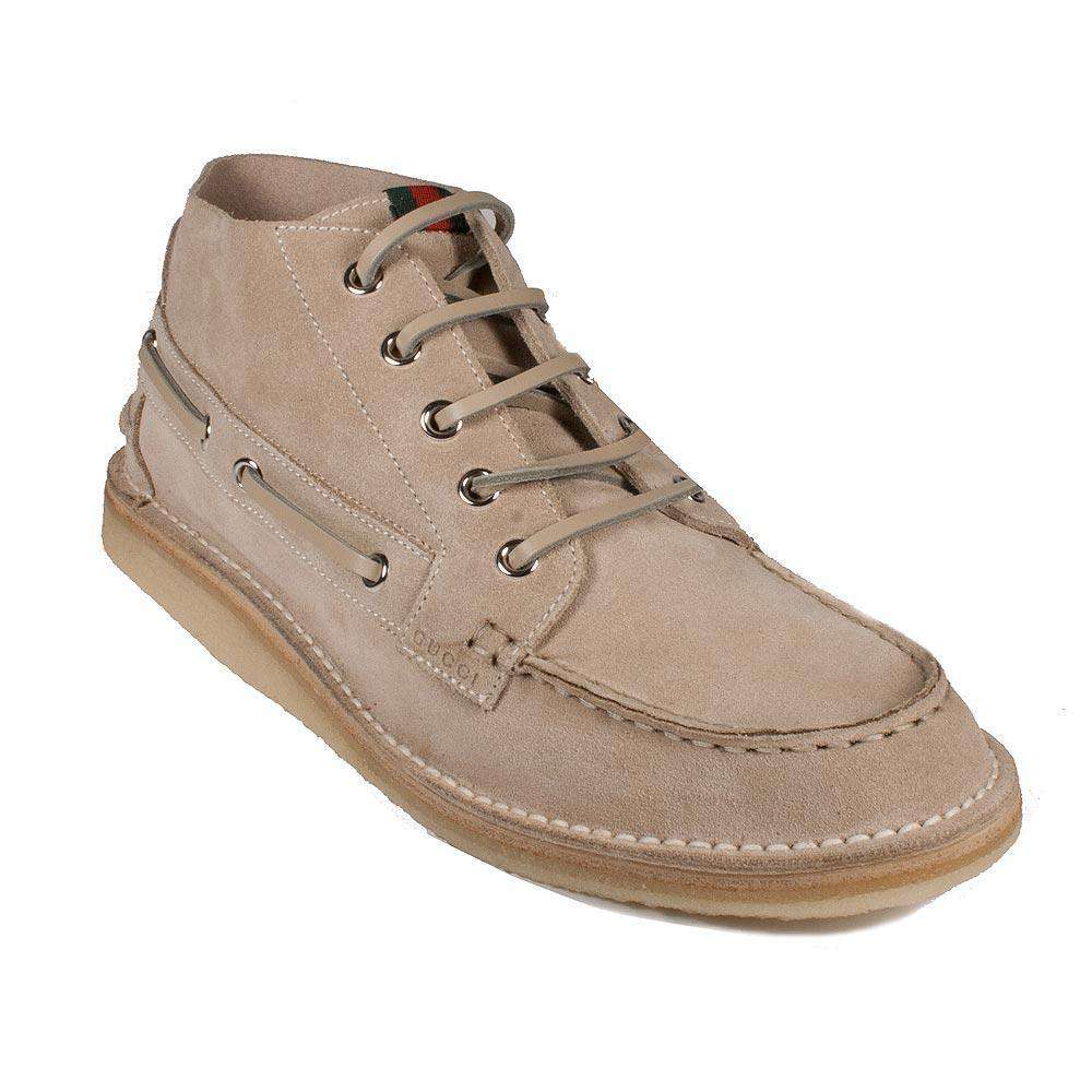 Gucci Designer Shoes for Women Beige Suede Sneakers