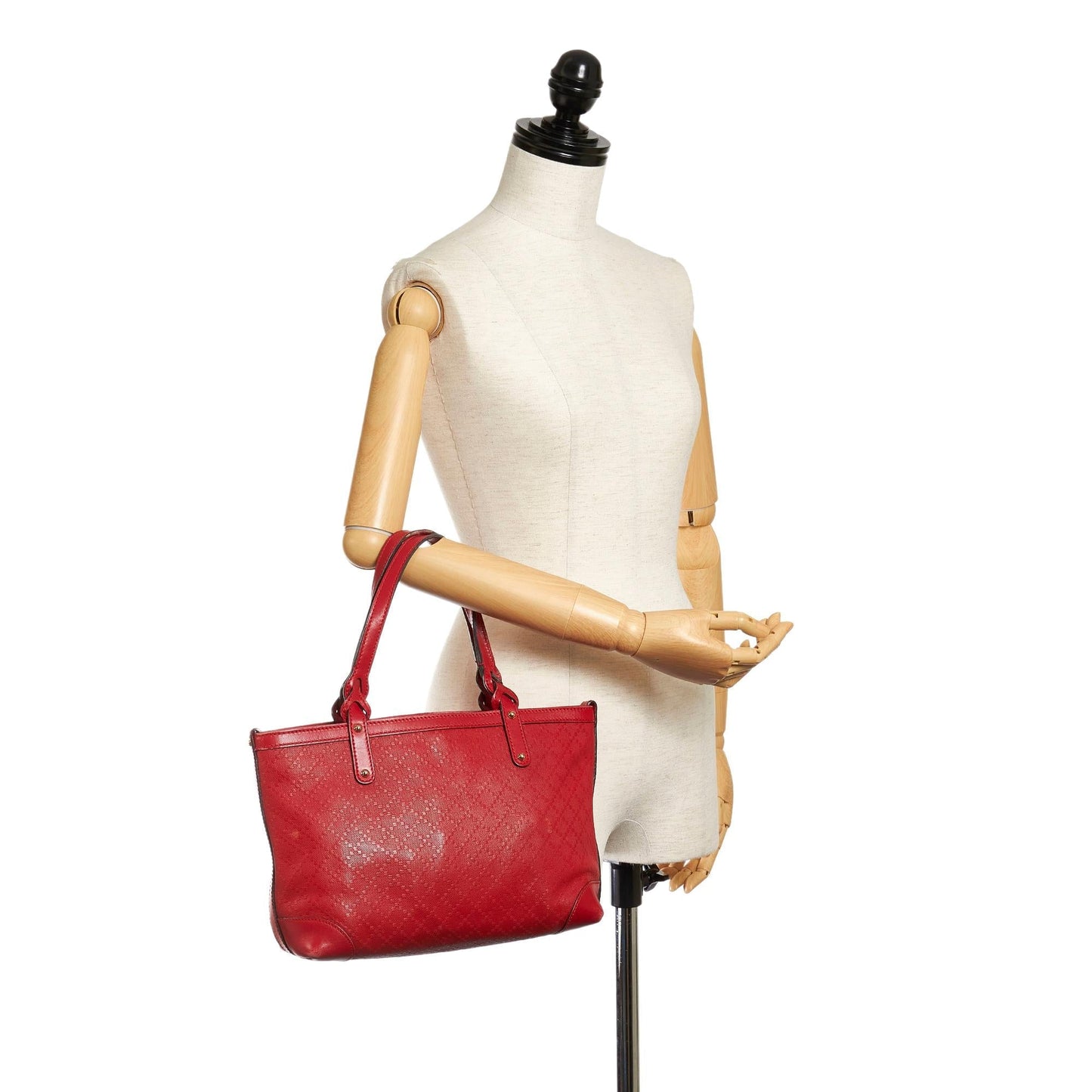 Gucci Diamante Craft Leather Tote Bag (SHG-37605)
