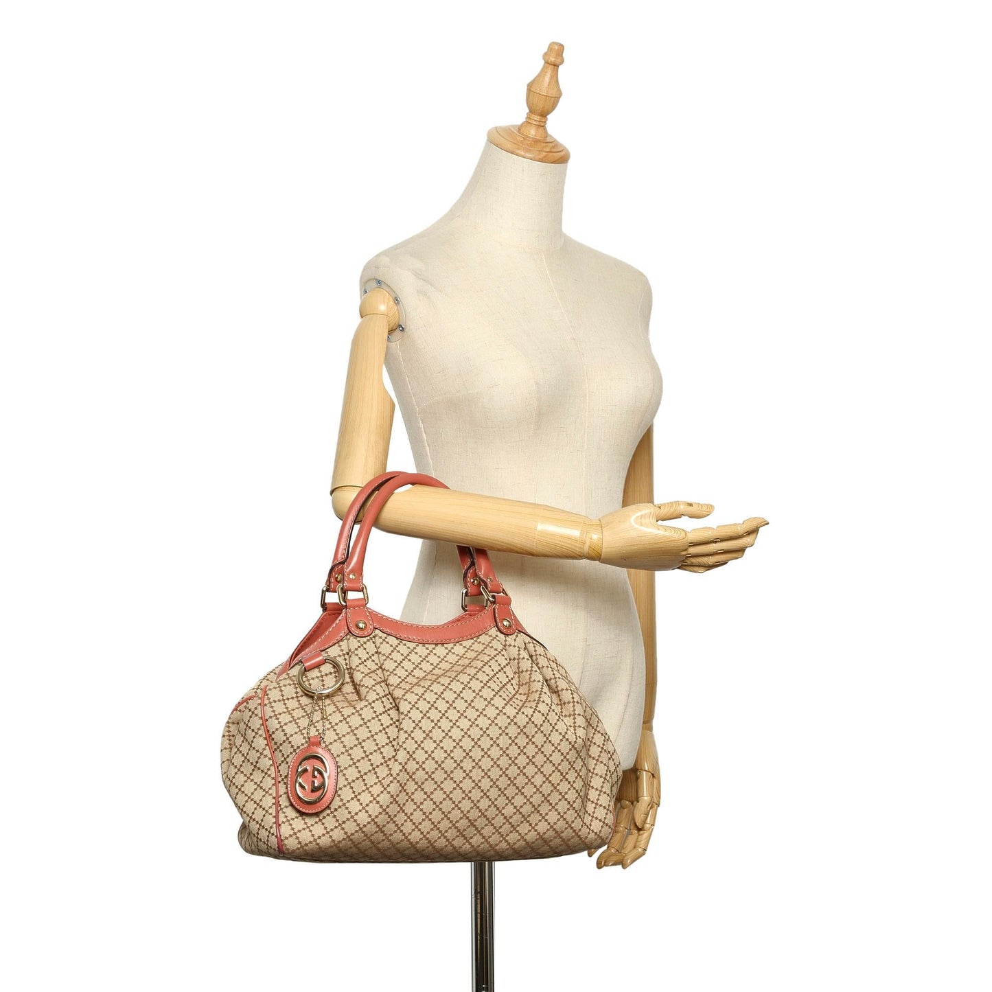 Gucci Diamante Sukey Canvas Tote Bag (SHG-15484)