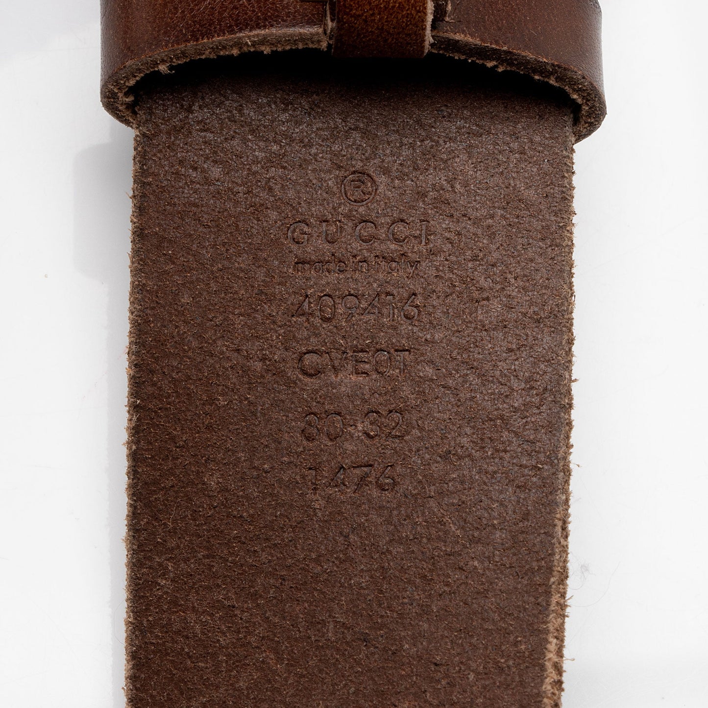 Gucci Distressed Leather GG Marmont Belt - Size 32 / 80 (SHF-RS9Llf)