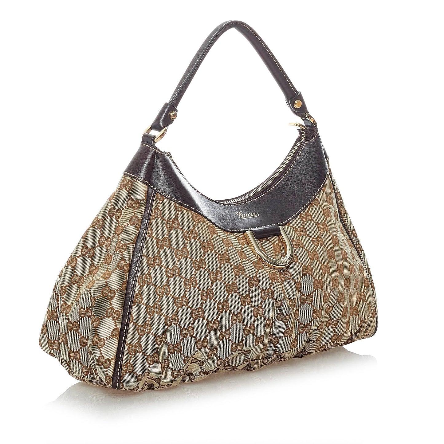 Gucci GG Canvas Abbey D-Ring Shoulder Bag (SHG-31464)