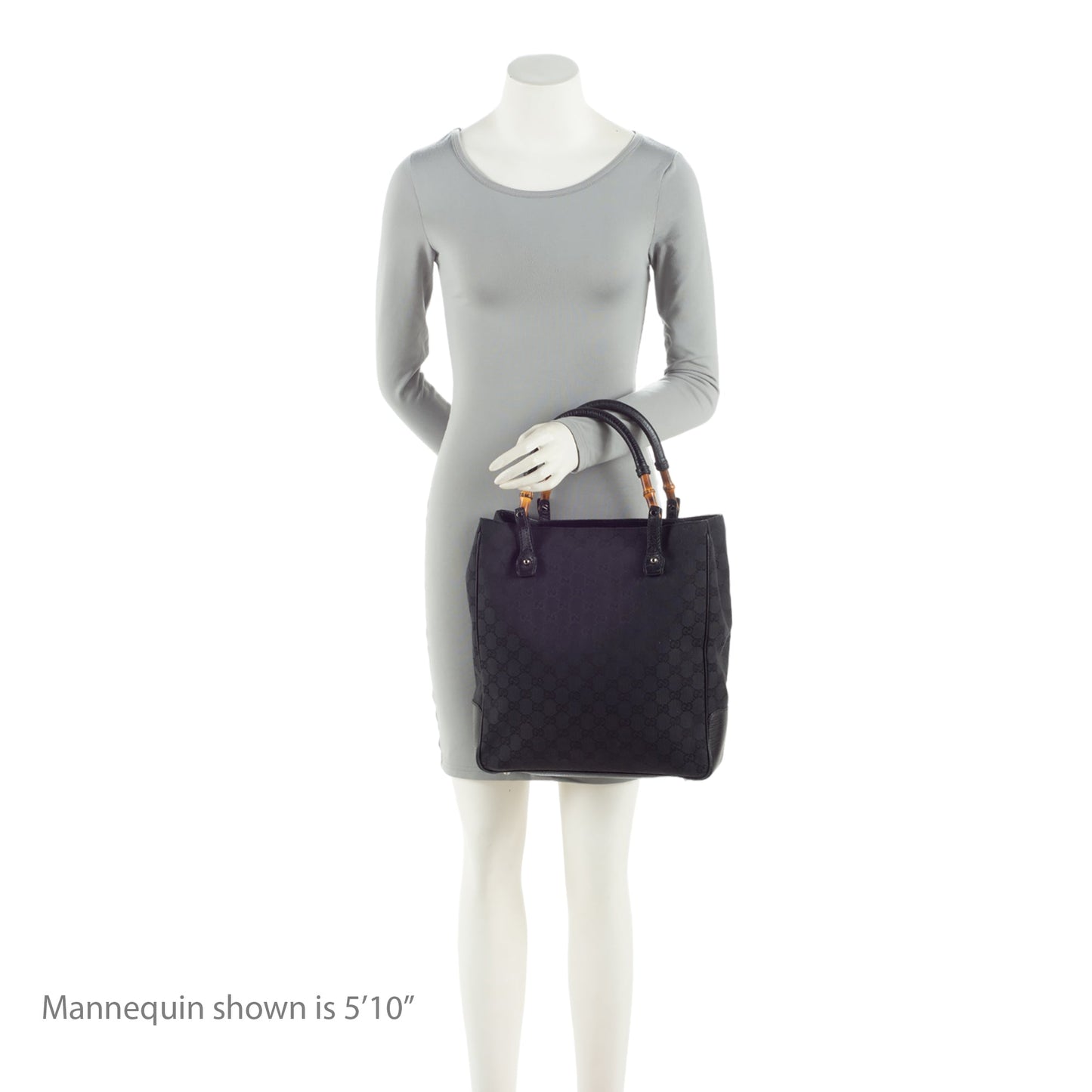 Gucci GG Canvas Bamboo Tote (SHF-1xRqYh)