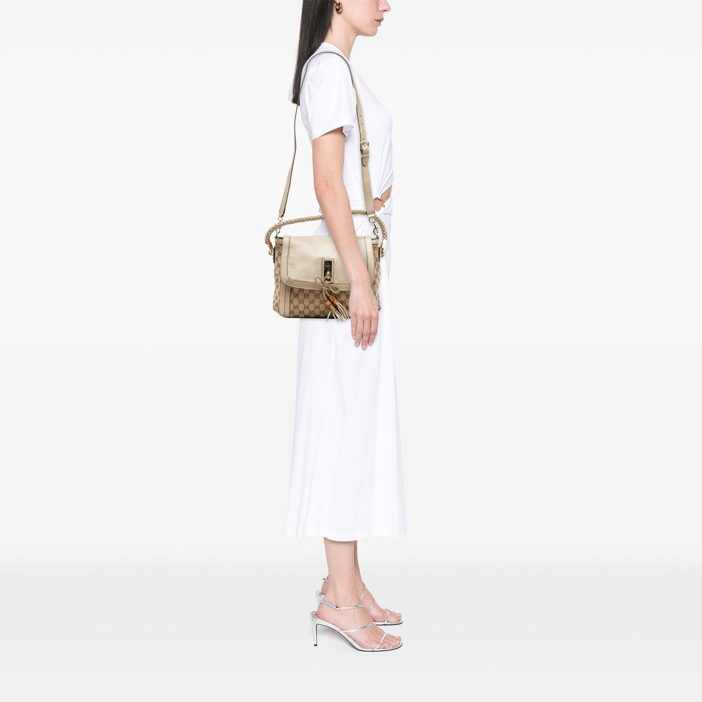 Gucci GG Canvas Bella Flap Satchel