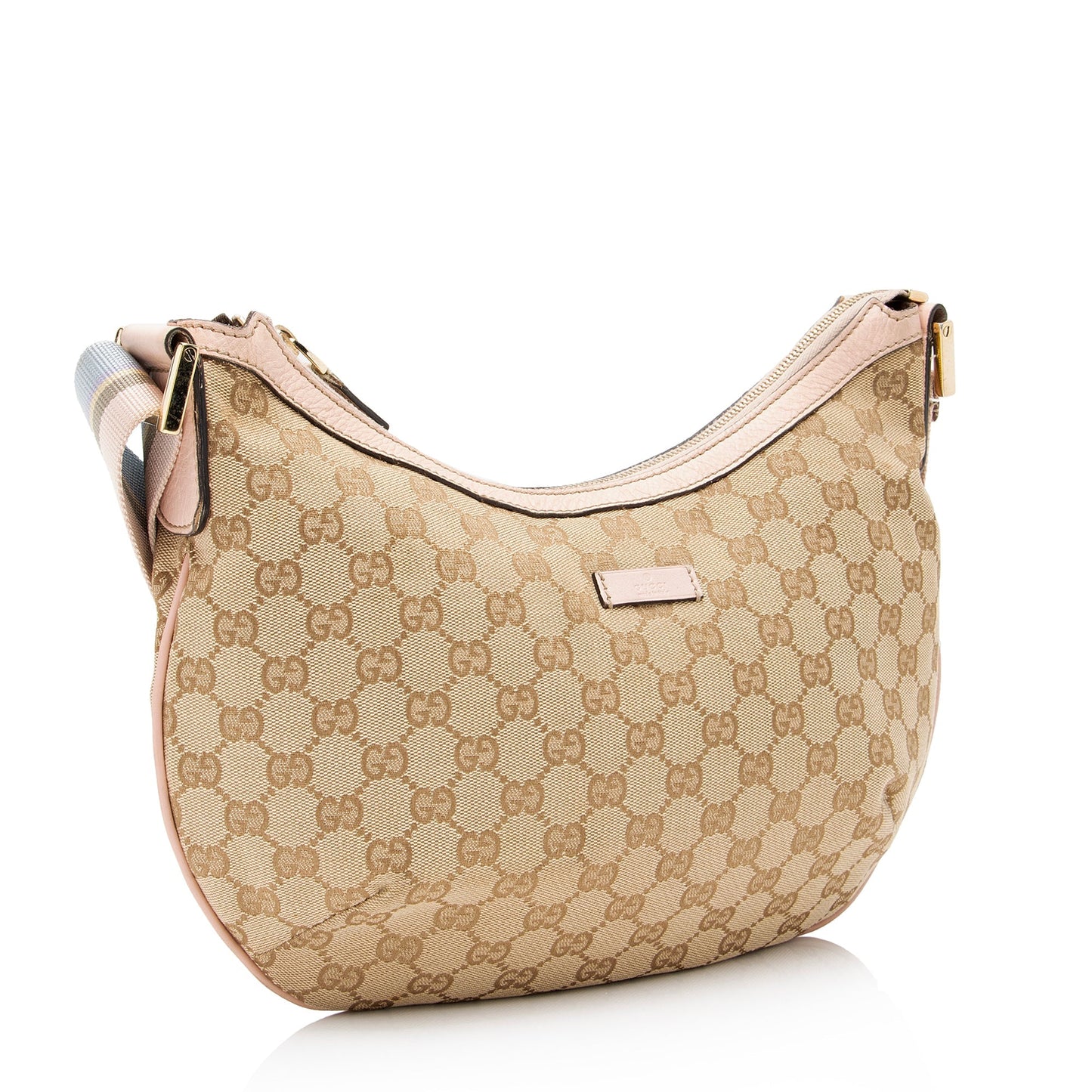 Gucci GG Canvas Half Moon Medium Messenger Bag (SHF-3lgdQ3)