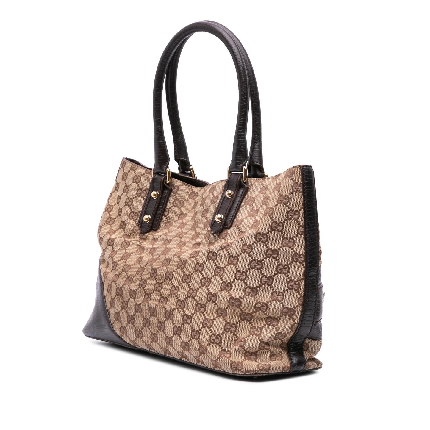 Gucci GG Canvas Hasler Web Tote
