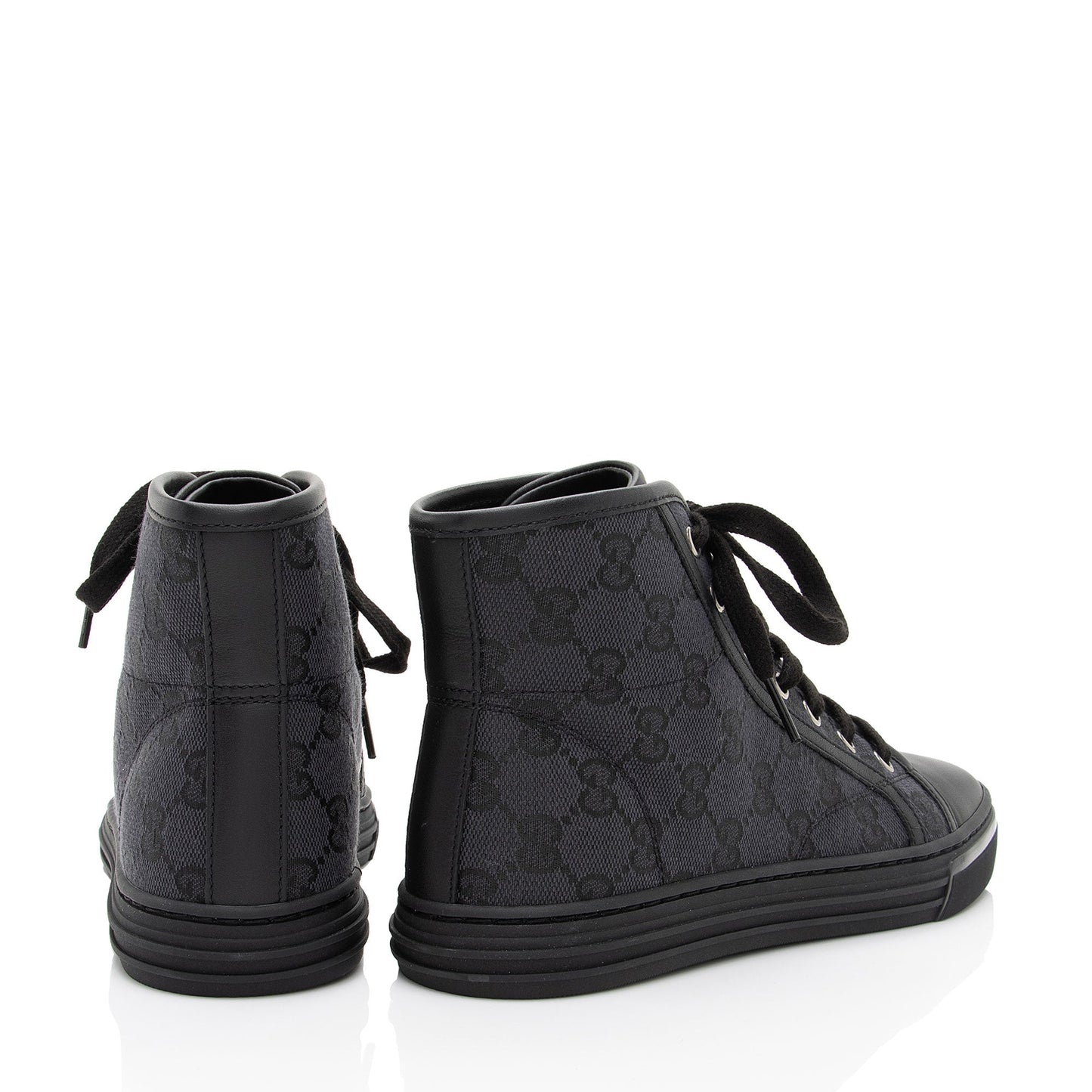 Gucci GG Canvas High Top Sneakers - Size 5.5 / 35.5