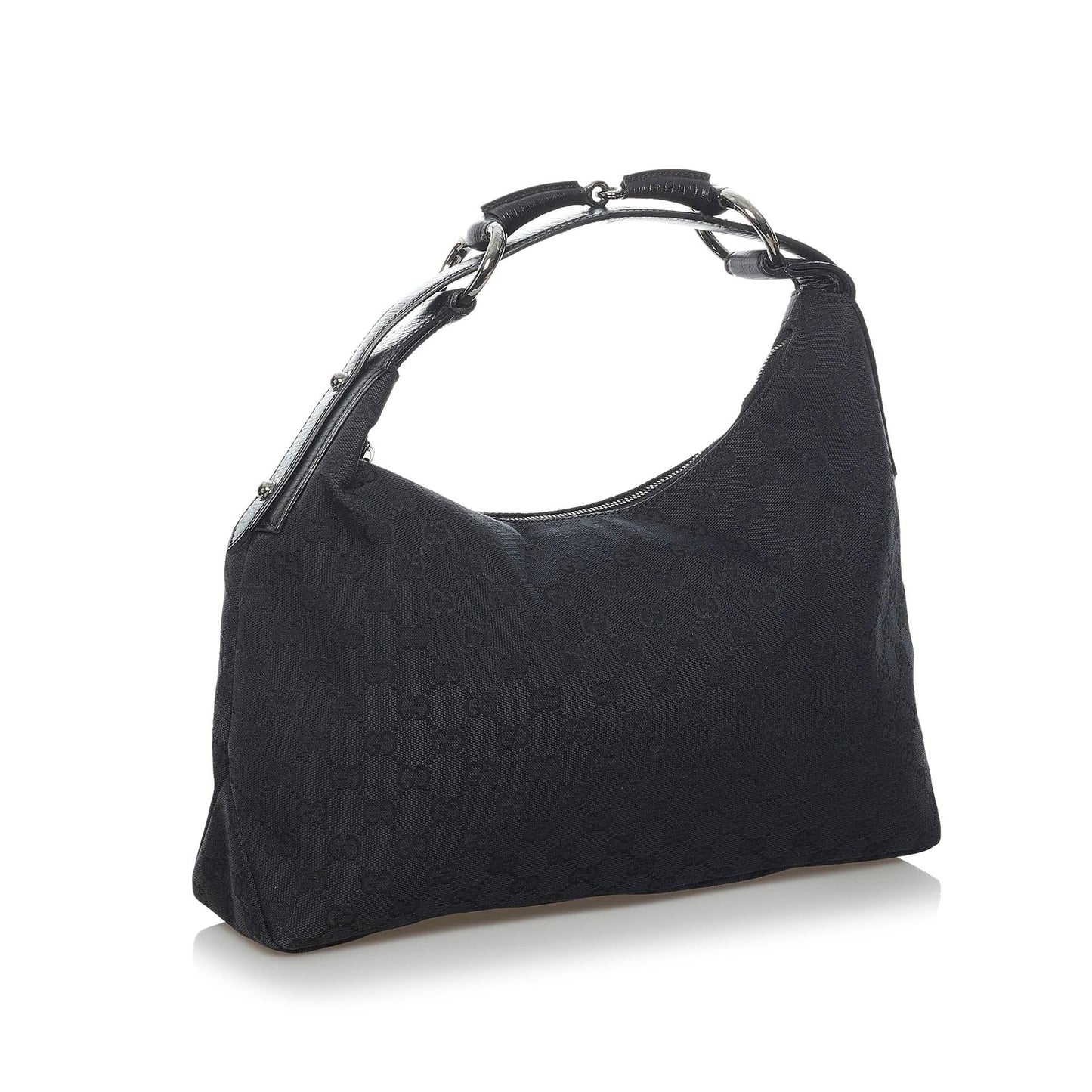 Gucci GG Canvas Horsebit Hobo Bag (SHG-34117)