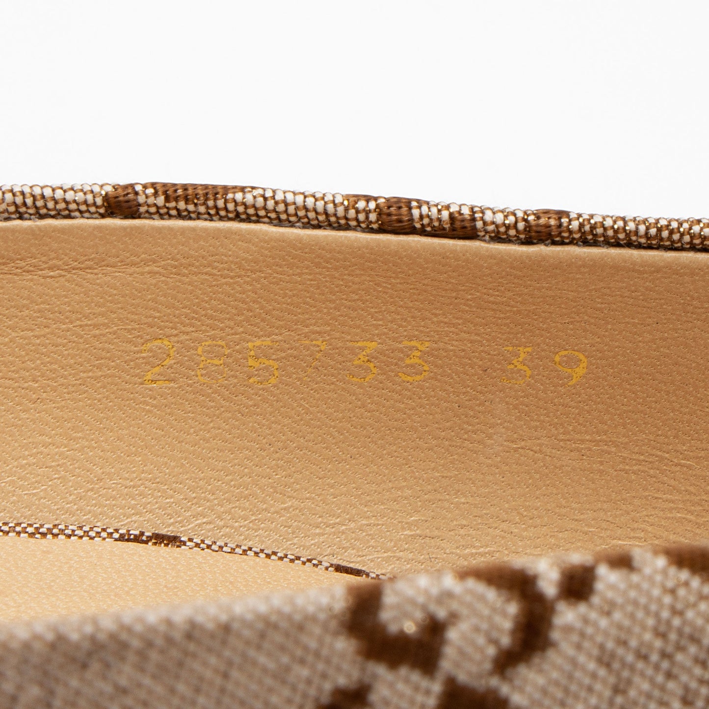 Gucci GG Canvas Horsebit Peep Toe Wedges - Size 9 / 39 (SHF-EyPaa5)