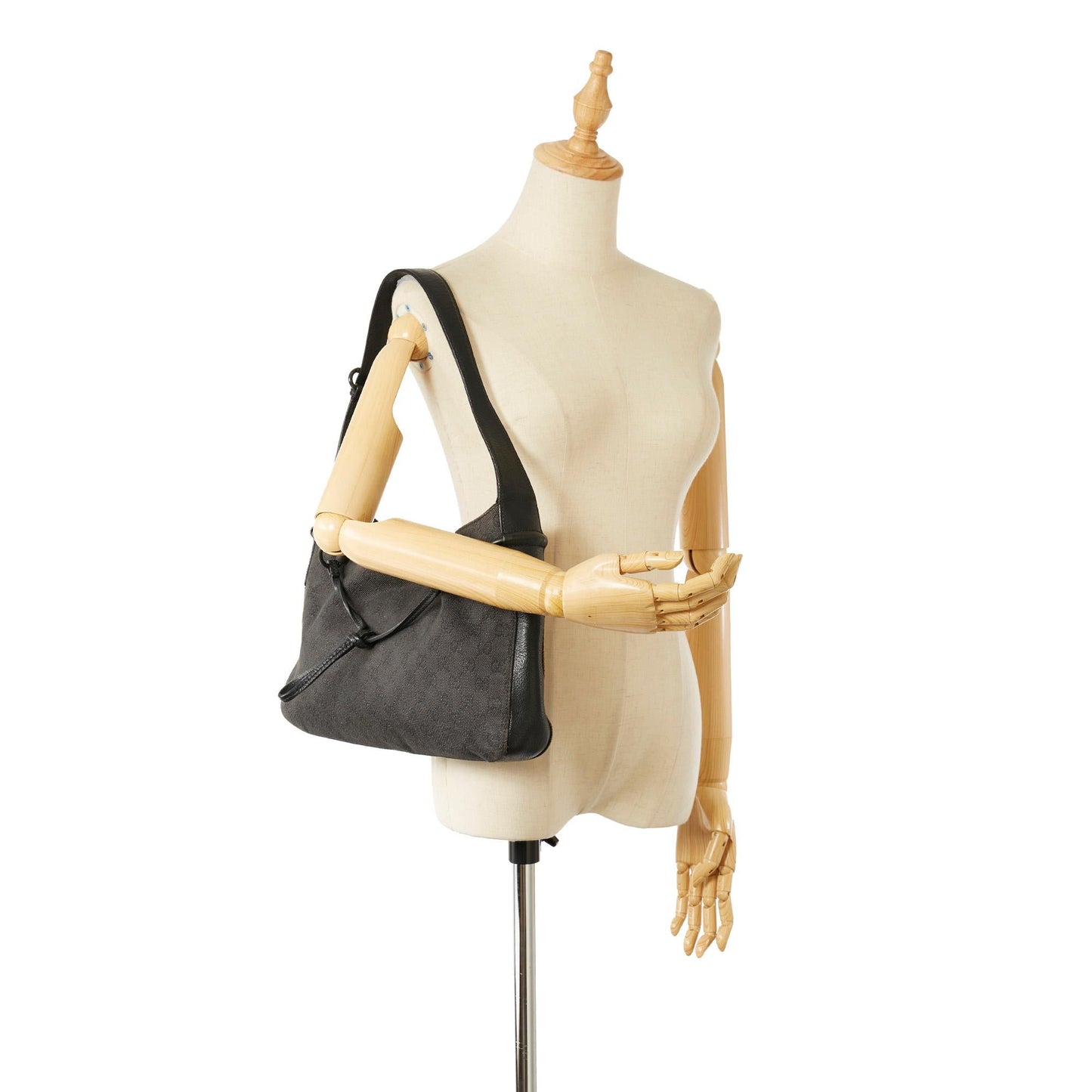Gucci GG Canvas Horsebit Shoulder Bag (SHG-32126)