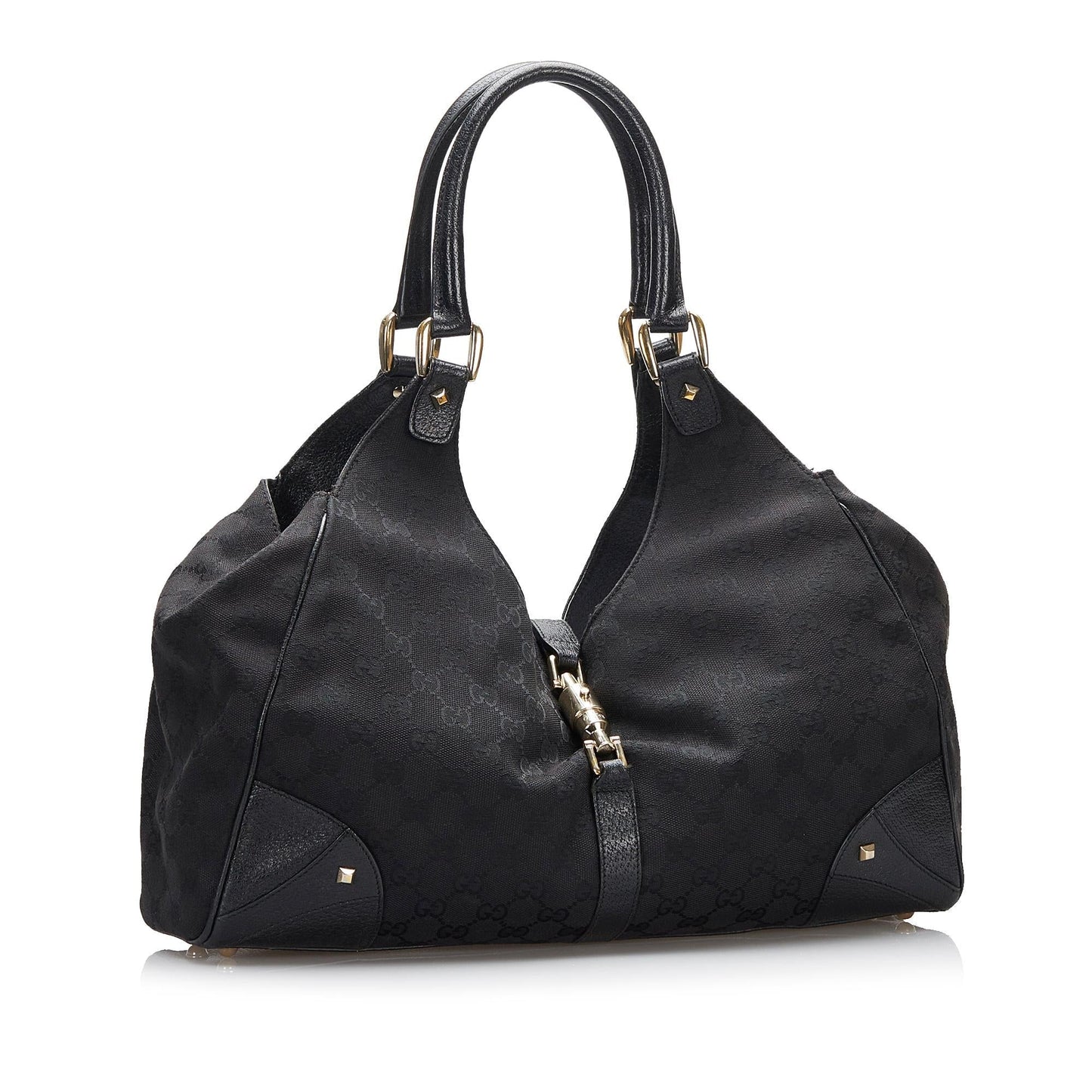 Gucci GG Canvas Nailhead Jackie (SHG-d5UoED)