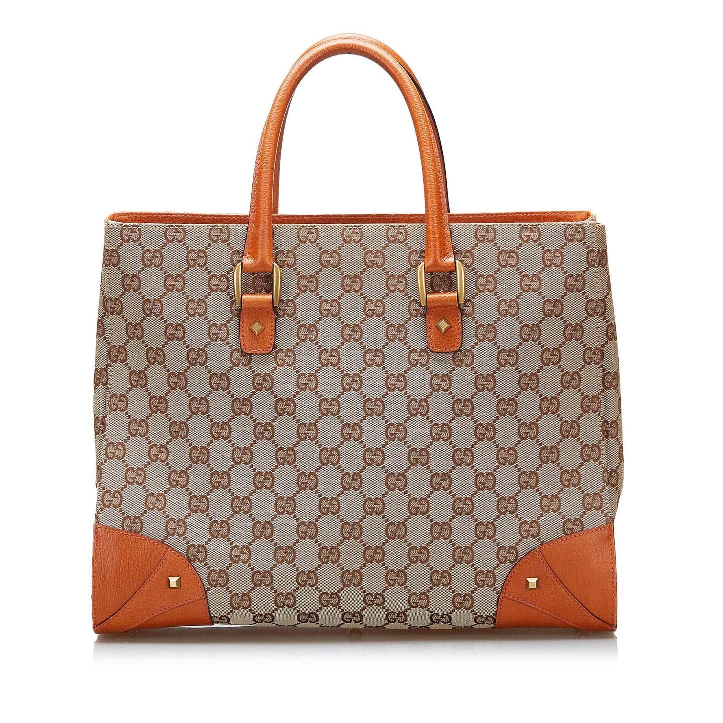 Gucci GG Canvas Nailhead Tote (SHG-ThiuAq)