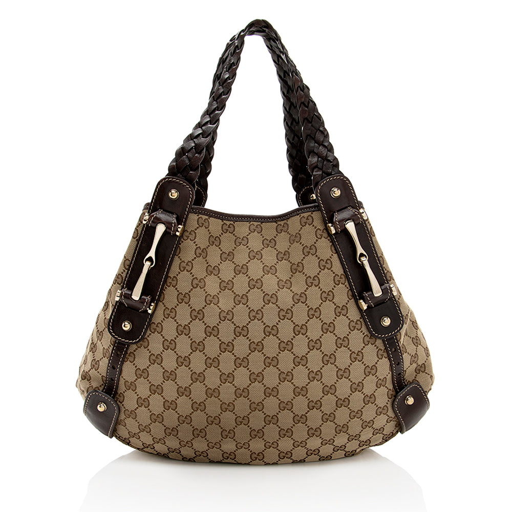 Gucci GG Canvas Pelham Medium Shoulder Bag (SHF-18596)