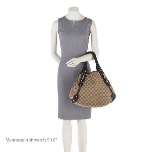 Gucci GG Canvas Pelham Medium Shoulder Bag (SHF-18596)