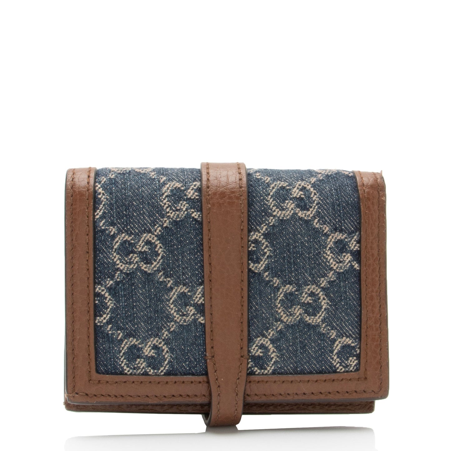 Gucci GG Denim Jackie 1961 Card Case (SHF-iZQjy3)