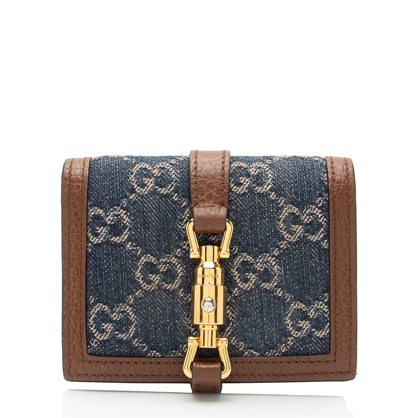 Gucci GG Denim Jackie 1961 Card Case (SHF-iZQjy3)
