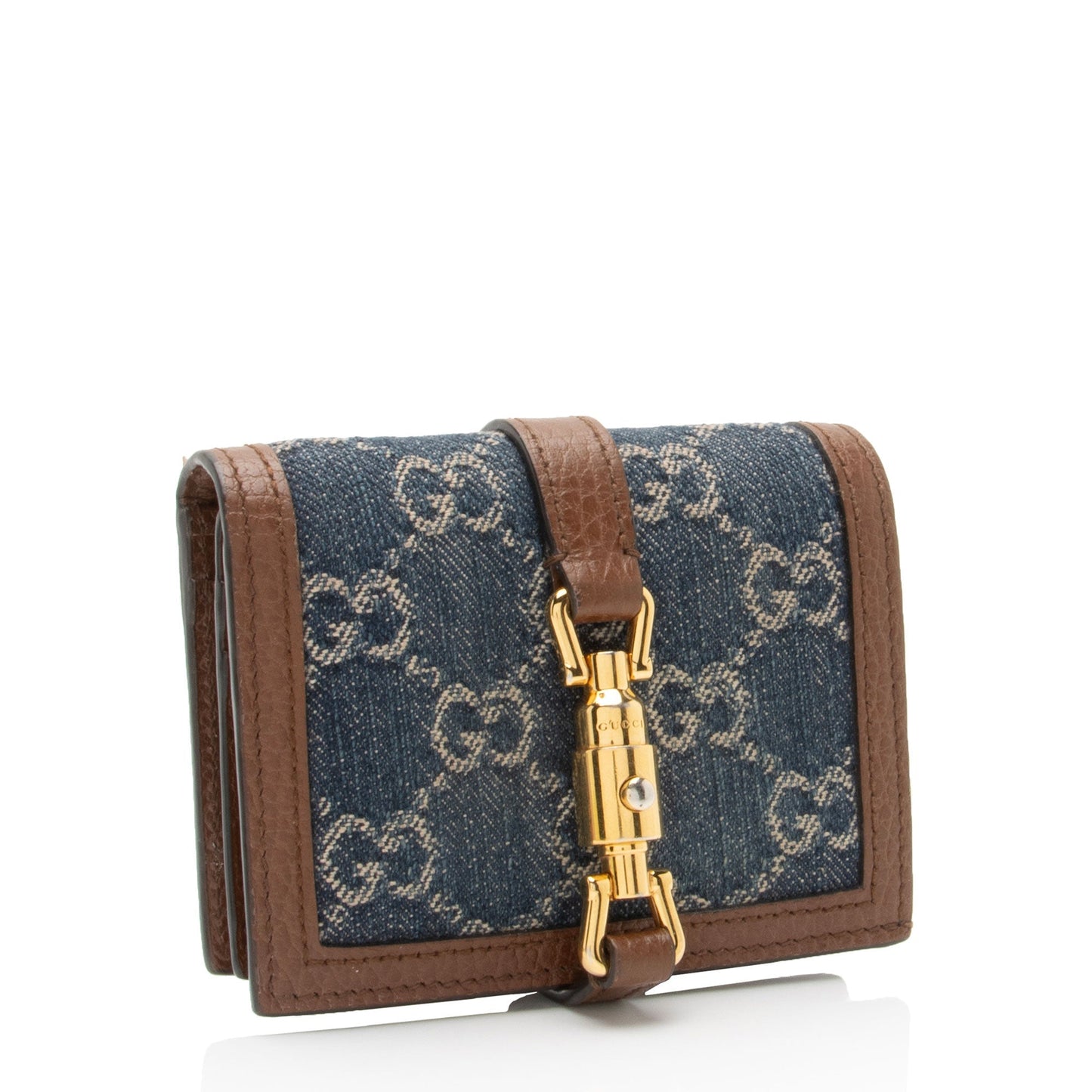 Gucci GG Denim Jackie 1961 Card Case (SHF-iZQjy3)