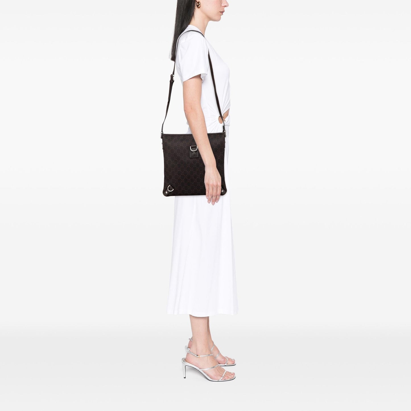 Gucci GG Denim Abbey D Ring Crossbody