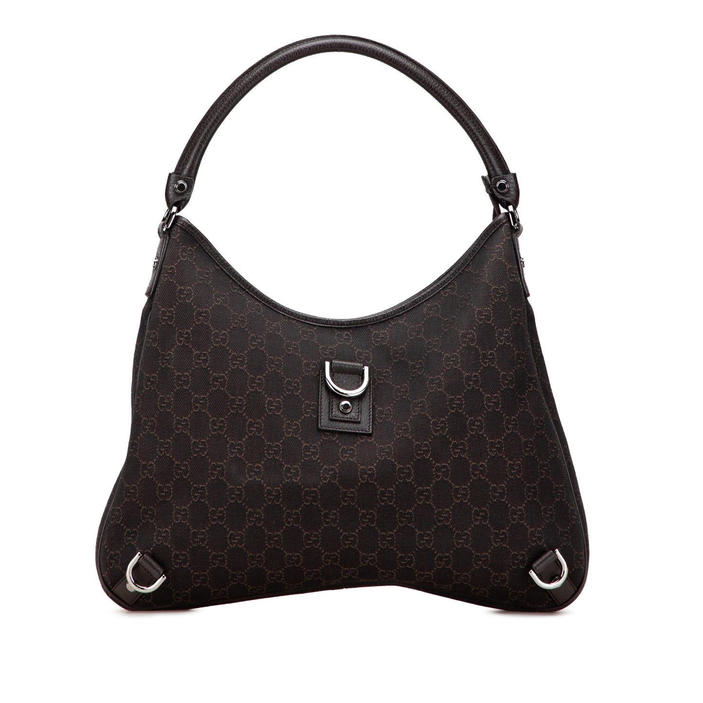 Gucci GG Denim Abbey D Ring Shoulder Bag