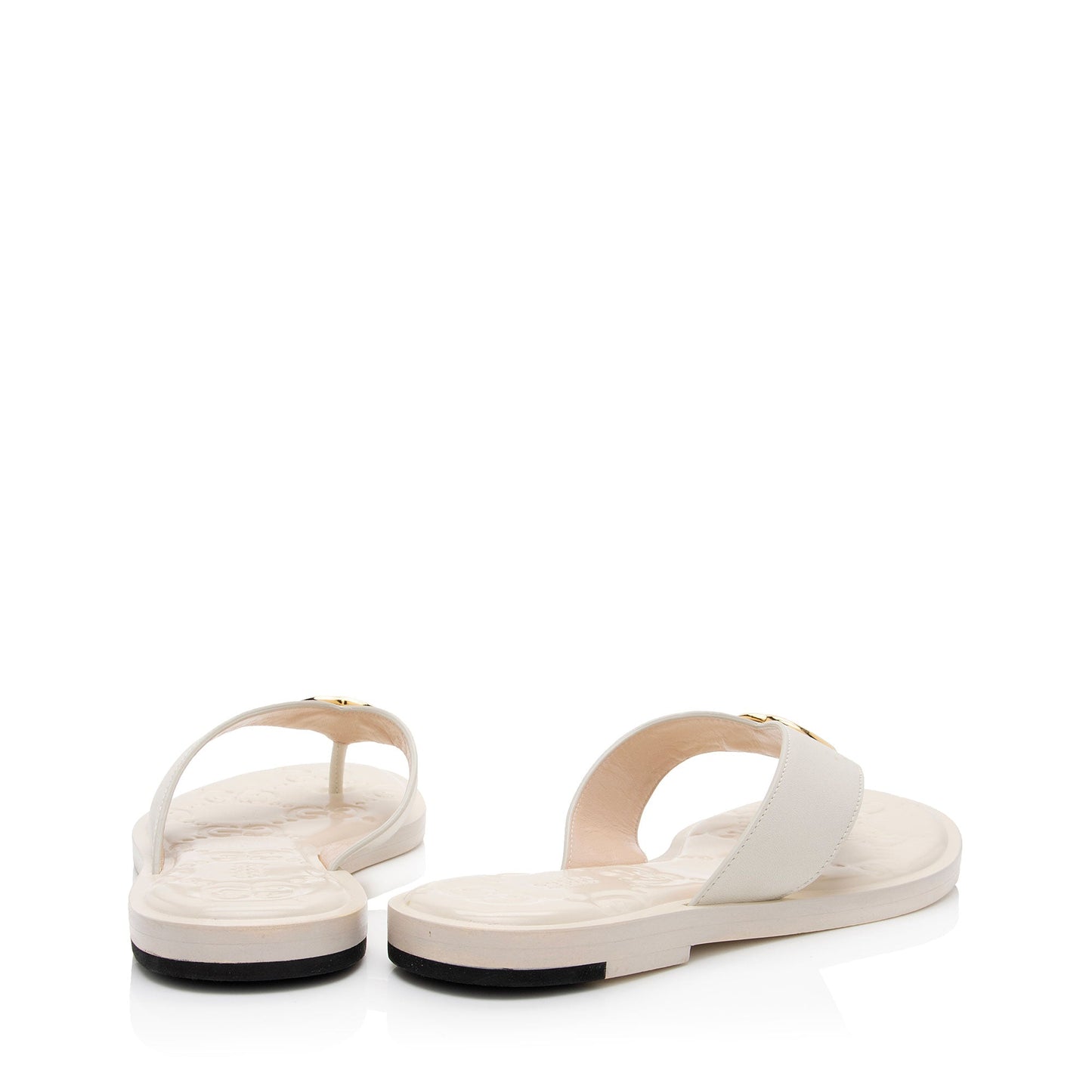 Gucci GG Embossed Interlocking G Thong Sandals - Size 8.5 / 38.5 (SHF-AYzBw4)