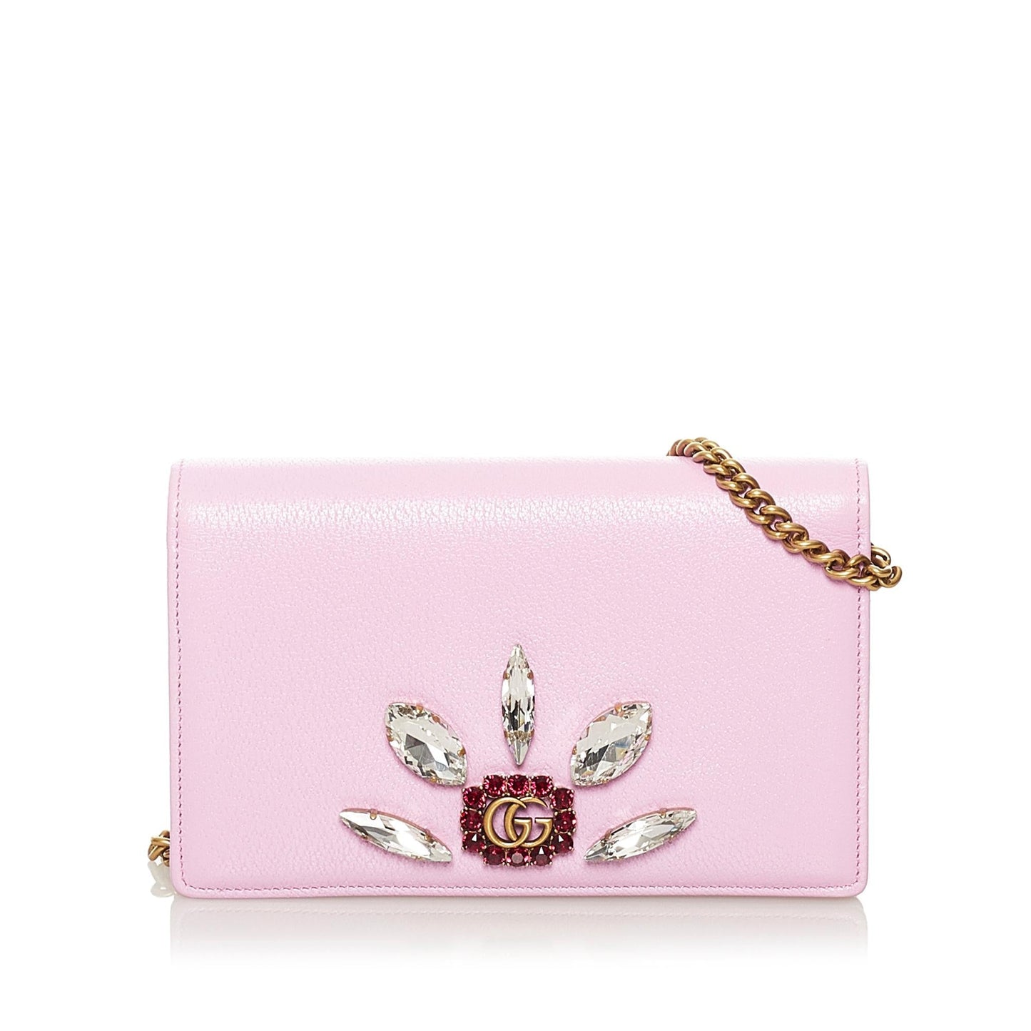 Gucci GG Marmont Embellished Wallet On Chain (SHG-34352)