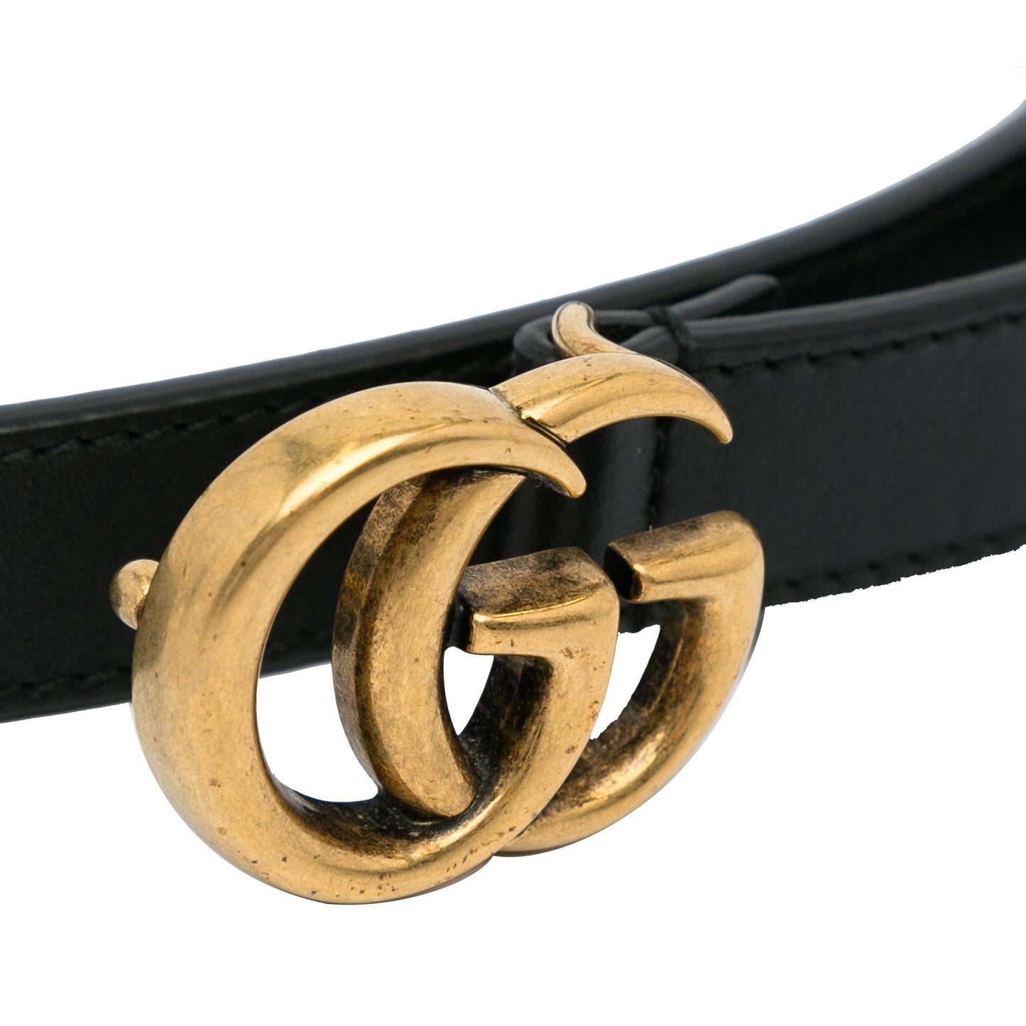 Gucci GG Marmont Leather Belt - 28 / 70.00 (SHG-3VehxJ)