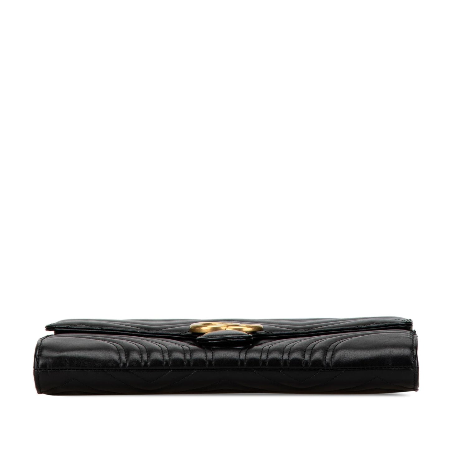 Gucci GG Marmont Matelasse Flap Leather Clutch (SHG-WIIc7g)