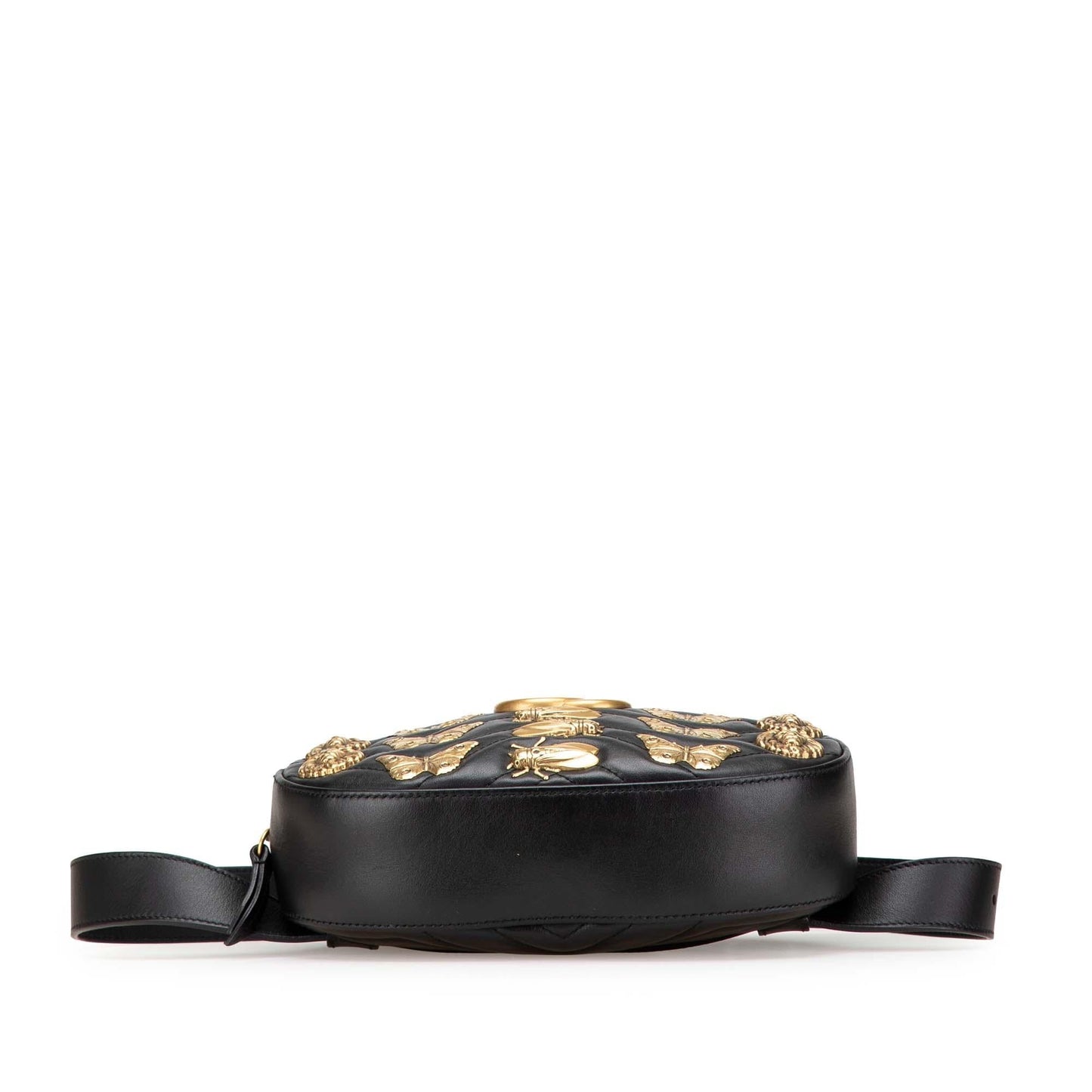 Gucci GG Marmont Matelasse Leather Animalier Belt Bag