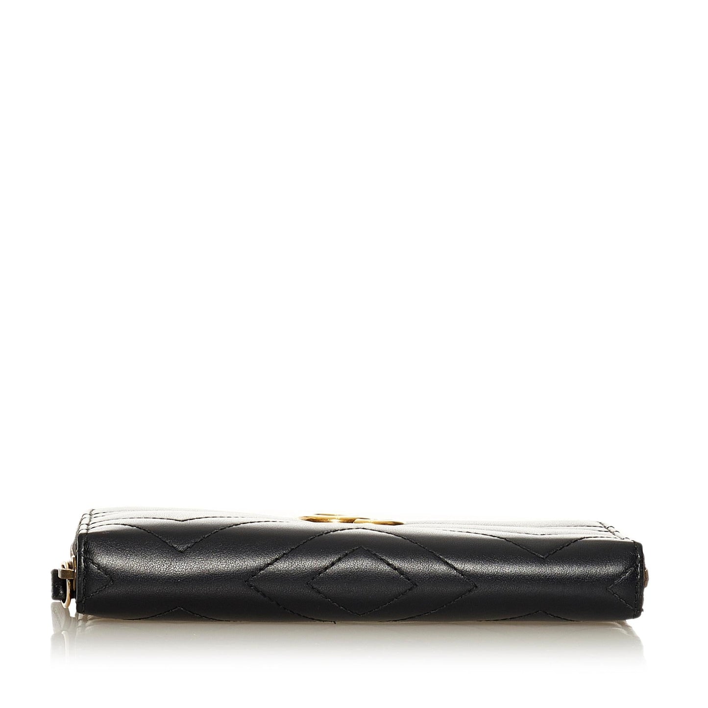 Gucci GG Marmont Matelasse Leather Zip Around Wallet (SHG-34290)