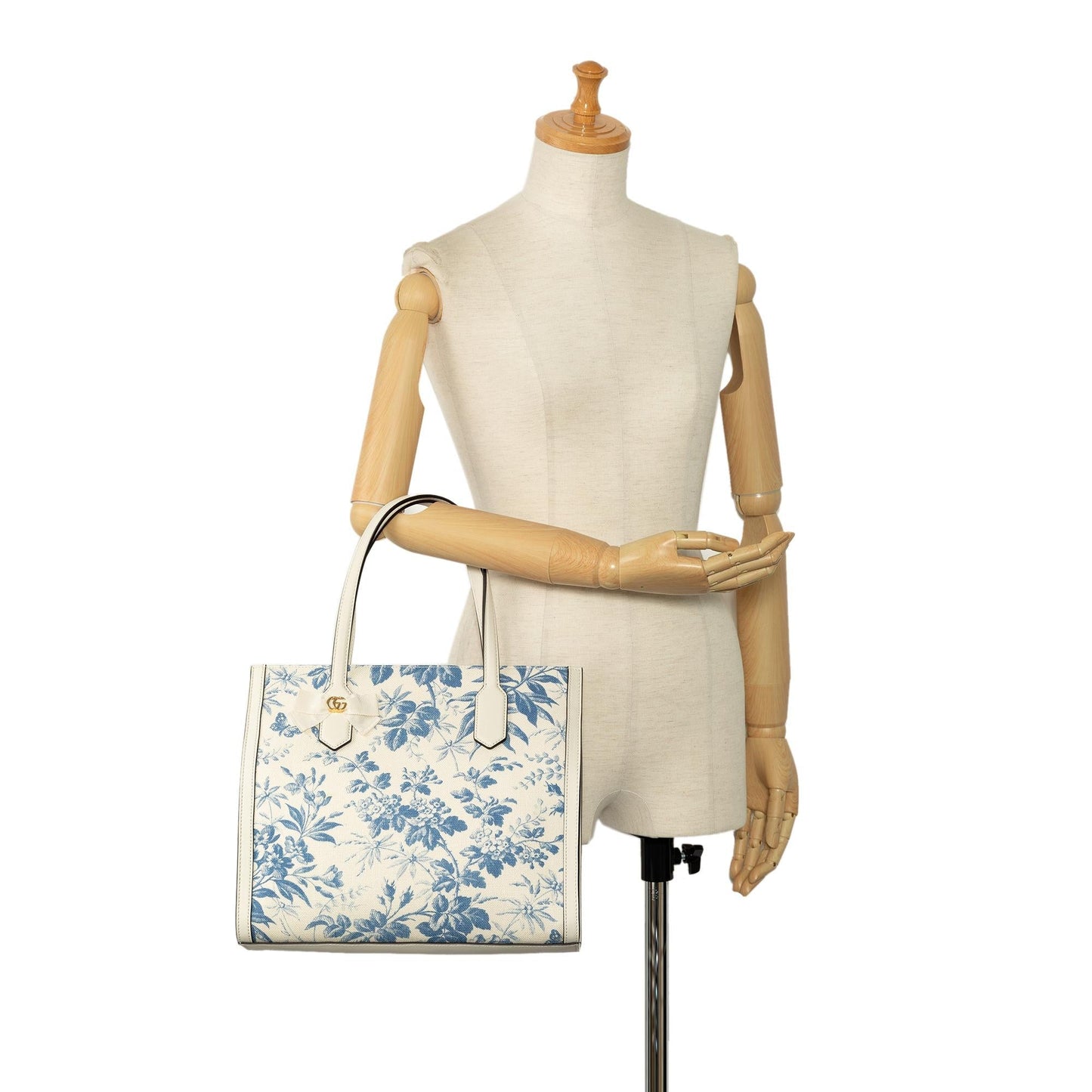 Gucci GG Ribbon Herbarium Tote (SHG-Y61akz)