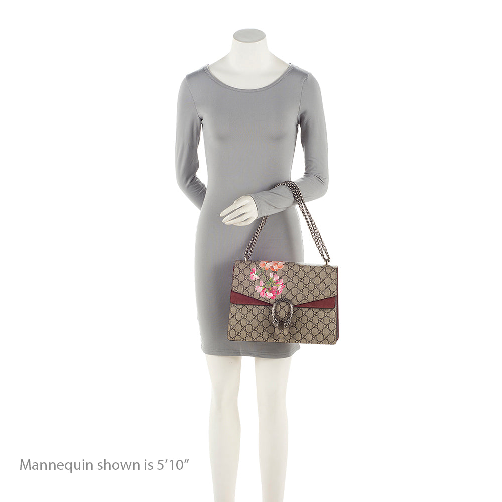 Gucci GG Supreme Blooms Dionysus Medium Shoulder Bag (SHF-21368)