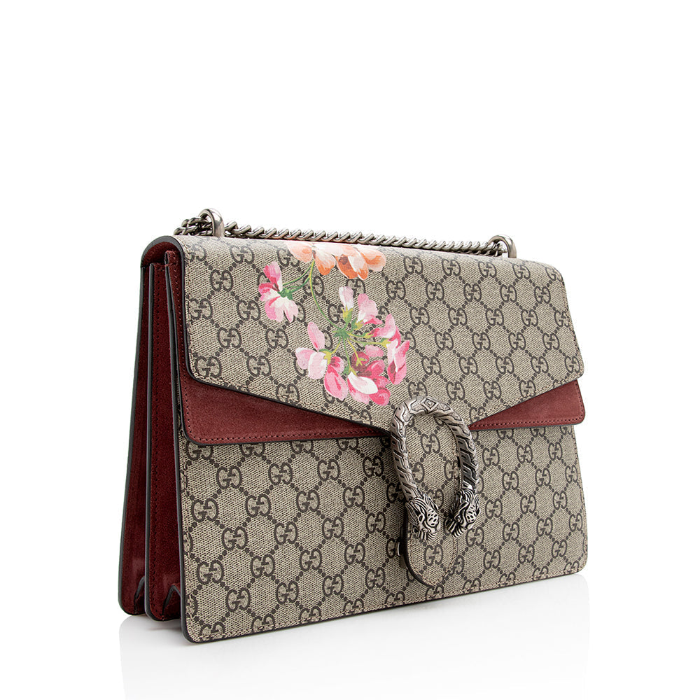 Gucci GG Supreme Blooms Dionysus Medium Shoulder Bag (SHF-21368)