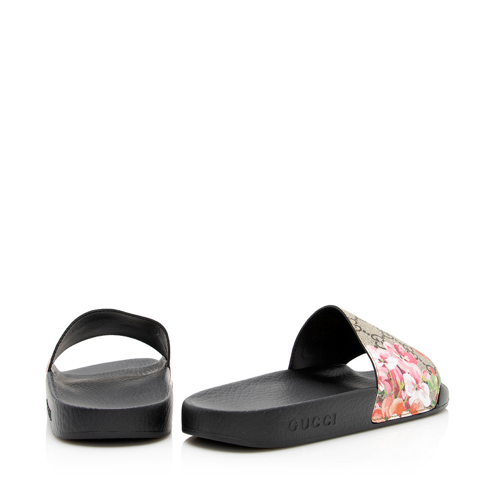 Gucci GG Supreme Blooms Floral Sandals - Size 8 / 38 (SHF-21681)