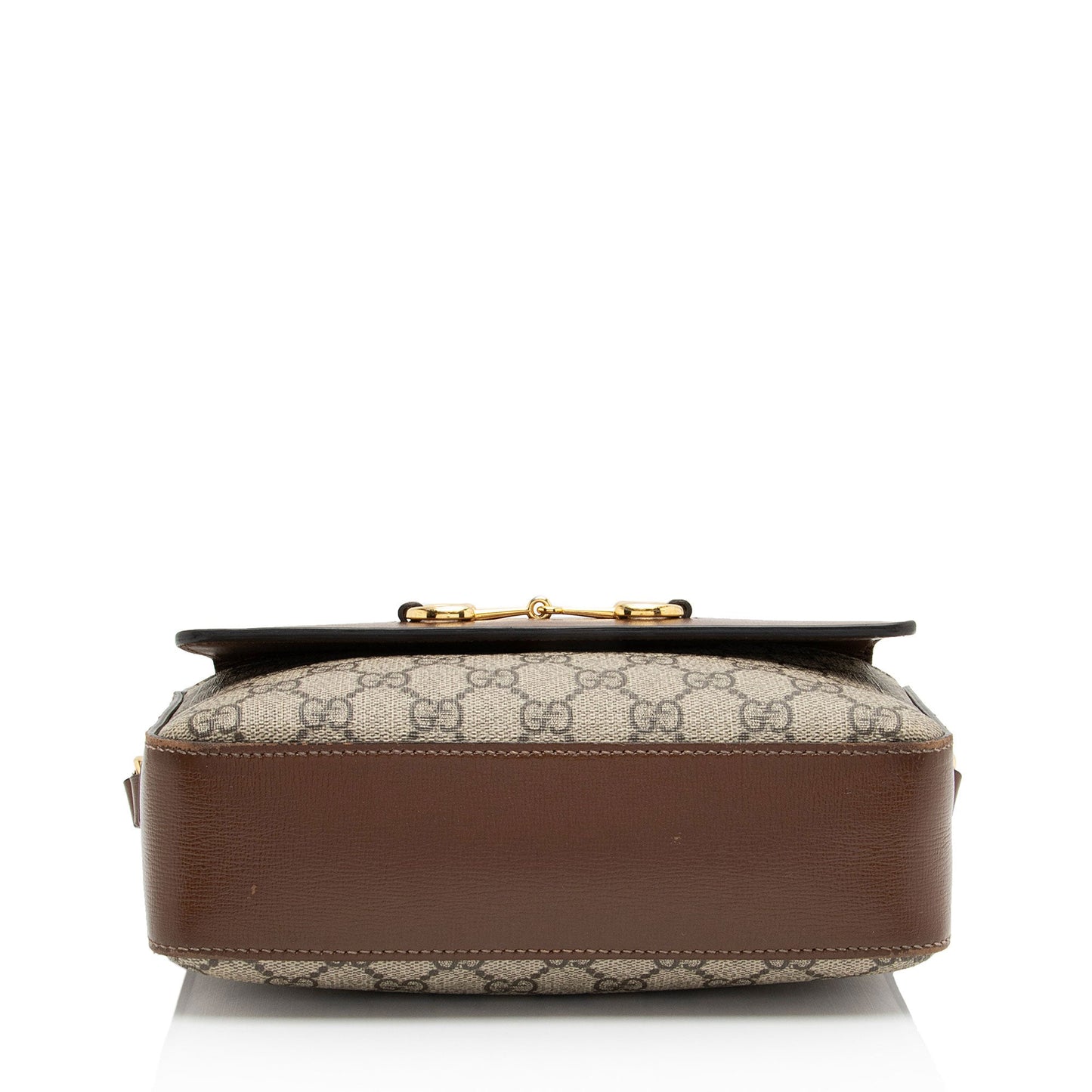 Gucci GG Supreme Calfskin Horsebit 1955 Small Shoulder Bag (SHF-BWc4W6)