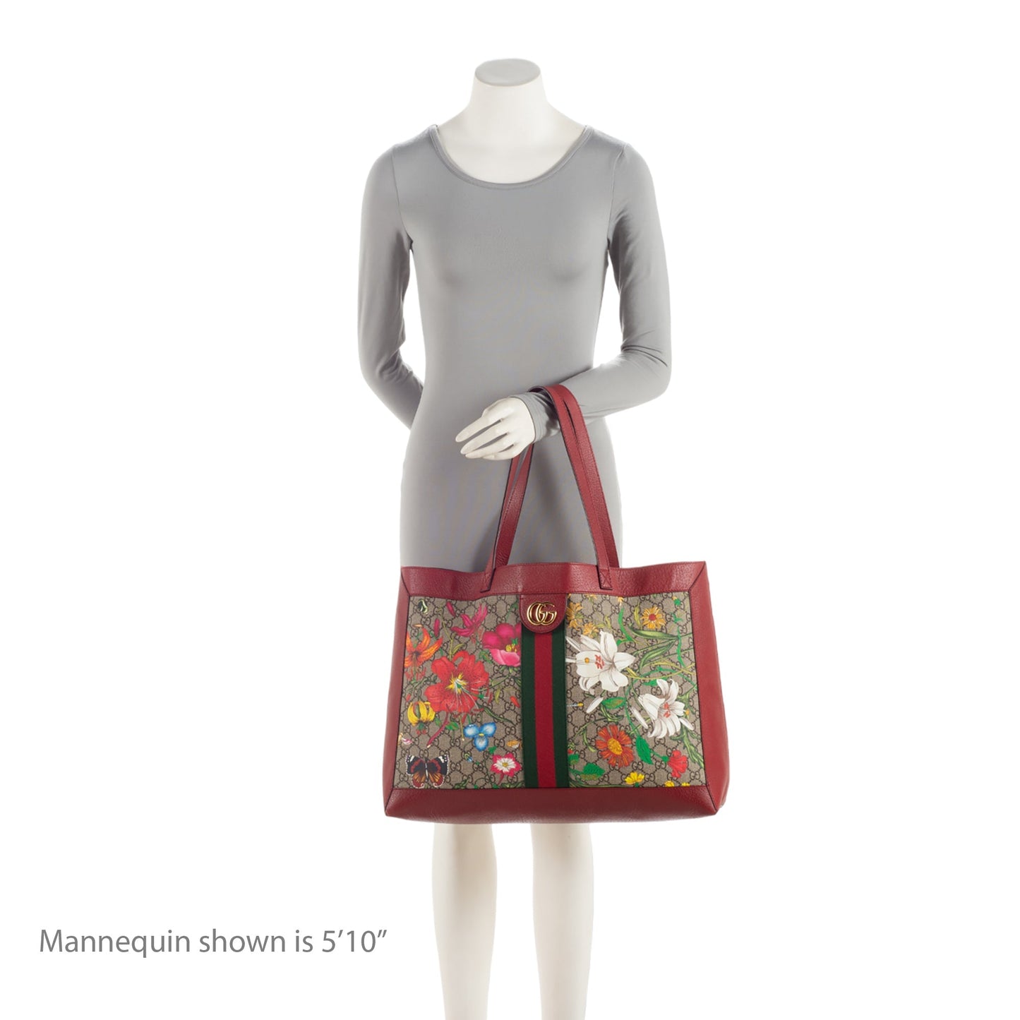 Gucci GG Supreme Flora Ophidia Medium Tote