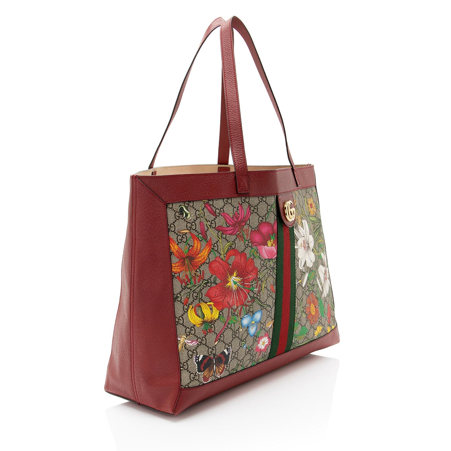 Gucci GG Supreme Flora Ophidia Medium Tote