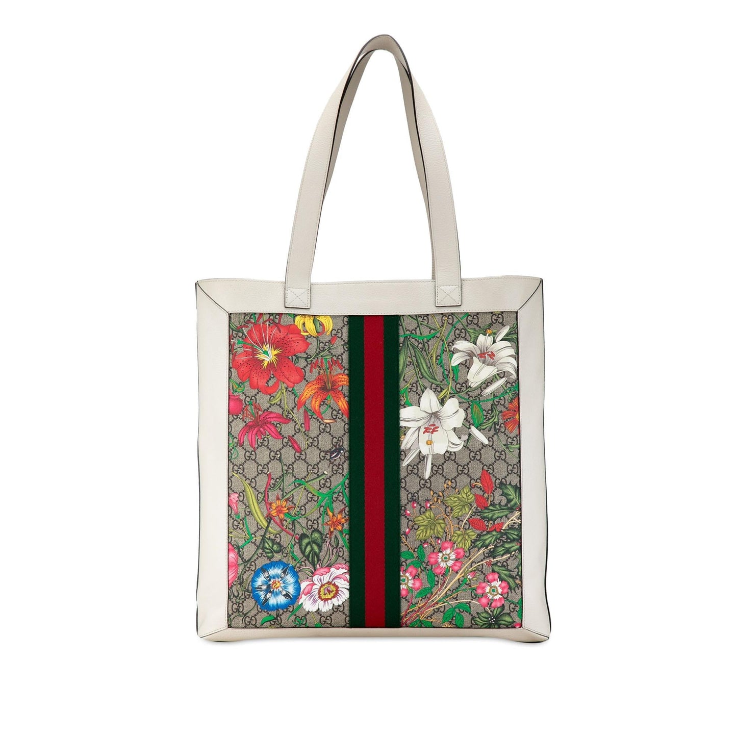 Gucci GG Supreme Flora Ophidia Tote (SHG-jOTSdH)