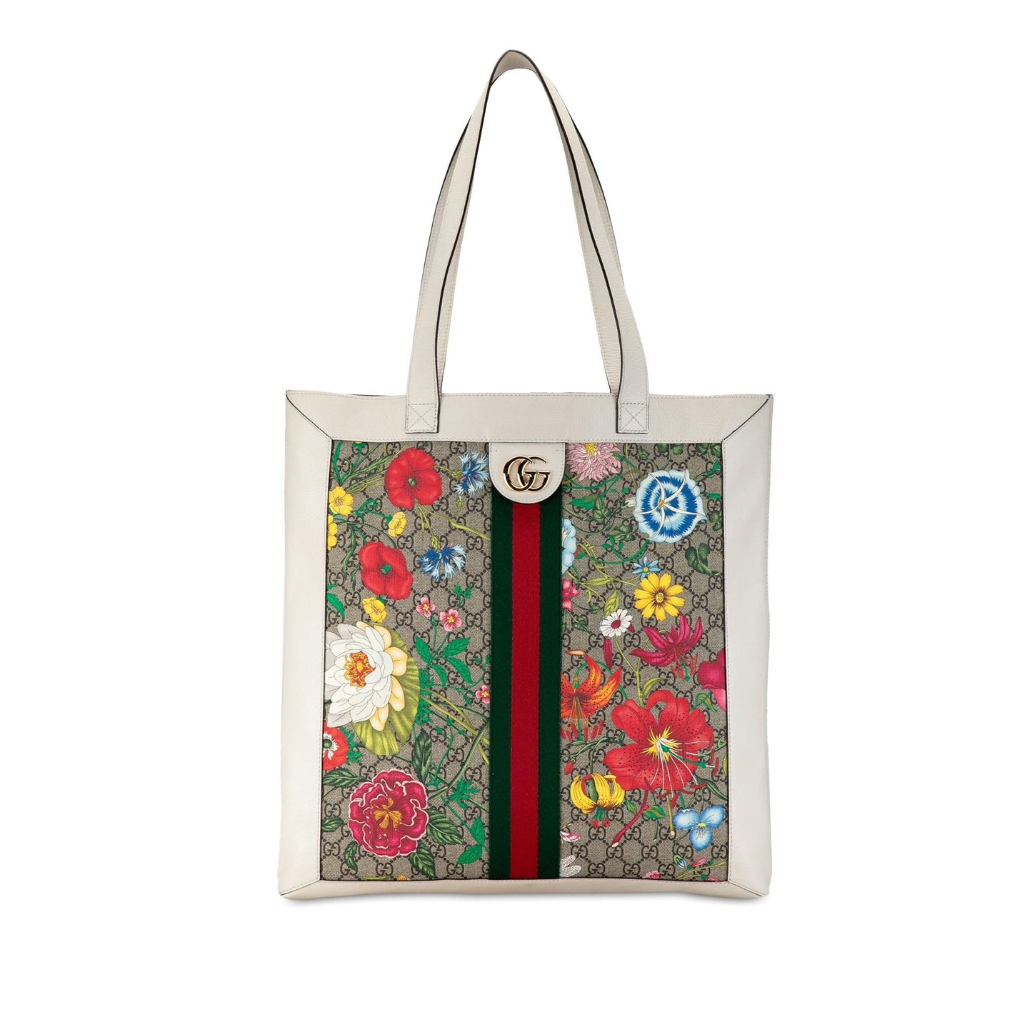 Gucci GG Supreme Flora Ophidia Tote (SHG-jOTSdH)