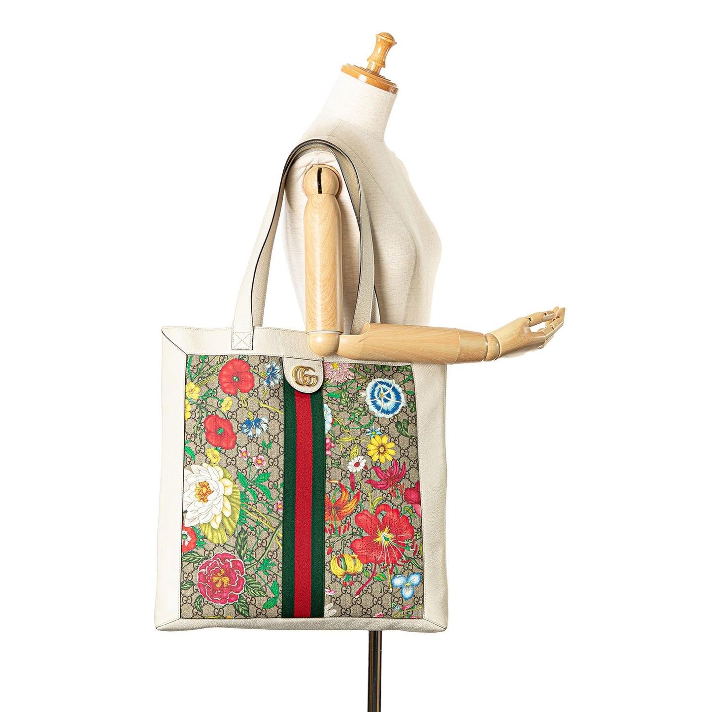 Gucci GG Supreme Flora Ophidia Tote (SHG-jOTSdH)