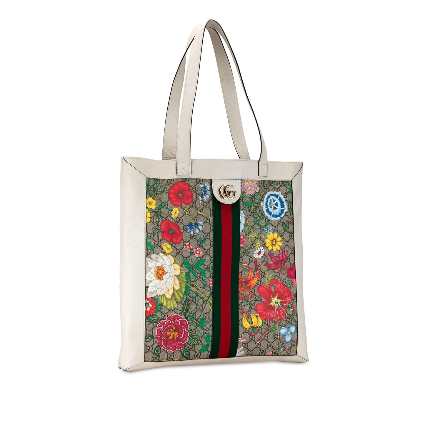 Gucci GG Supreme Flora Ophidia Tote (SHG-jOTSdH)